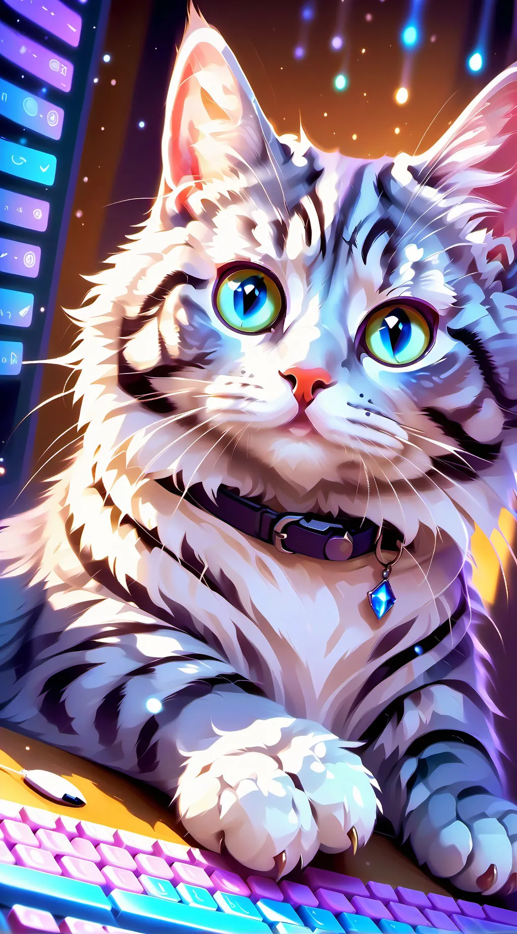ai character: Crystal  background