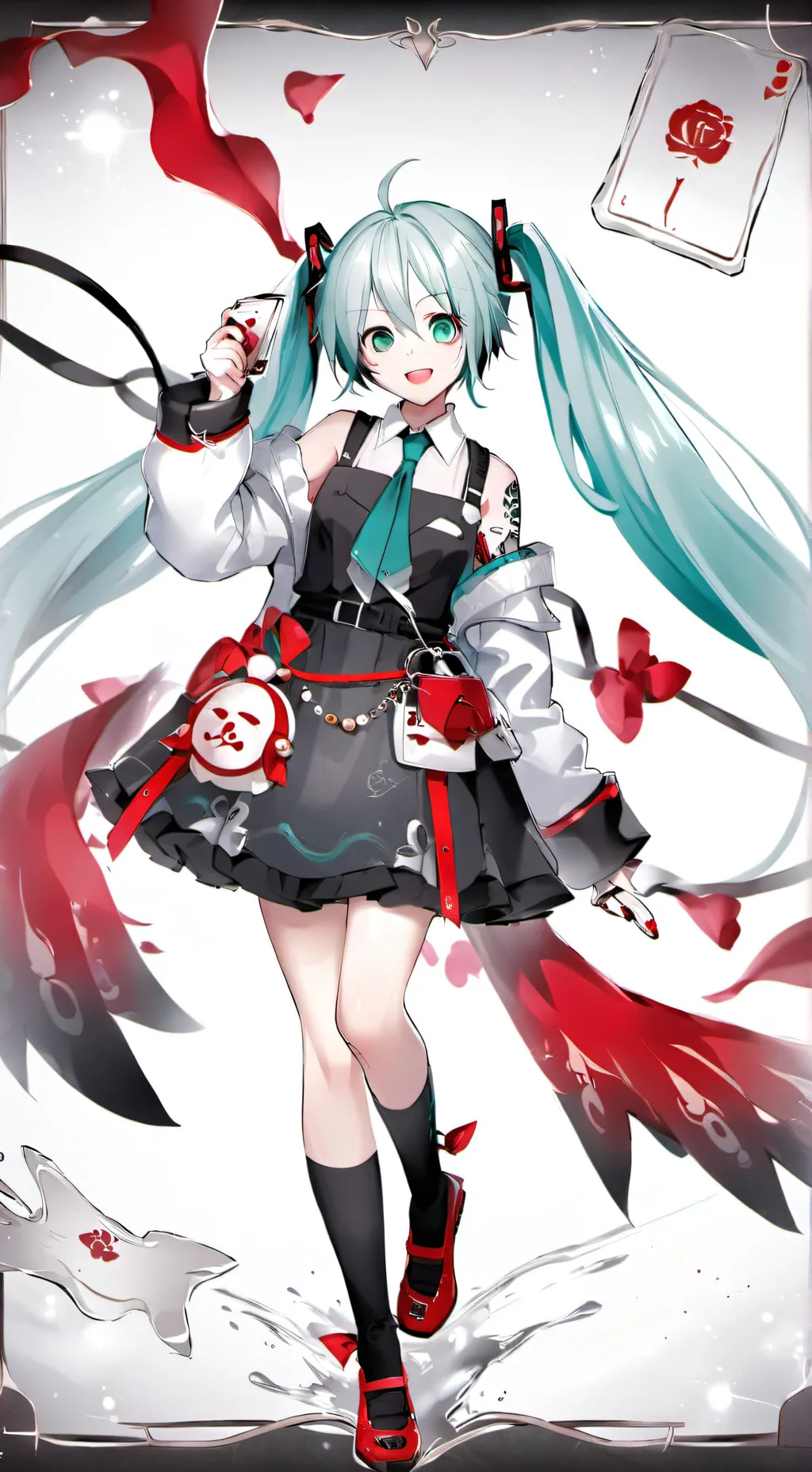 ai character: Hatsuine Miku  background