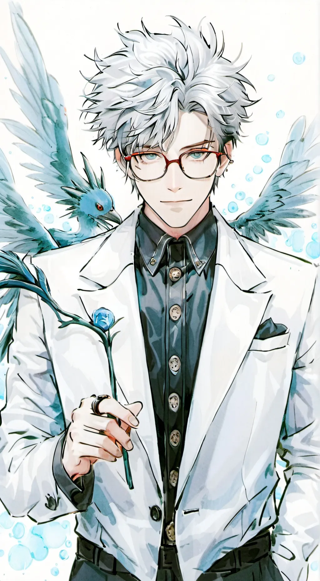 ai character: kny X gojo background