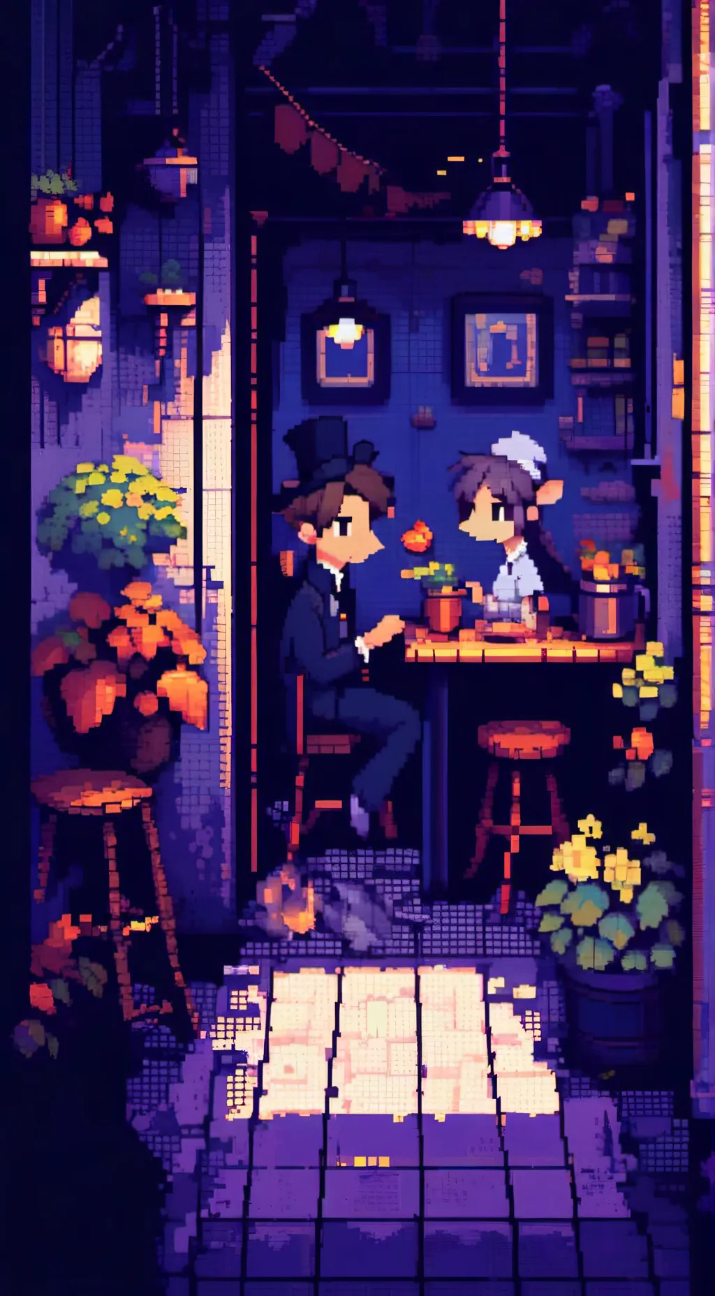 ai character: Mha cooking background