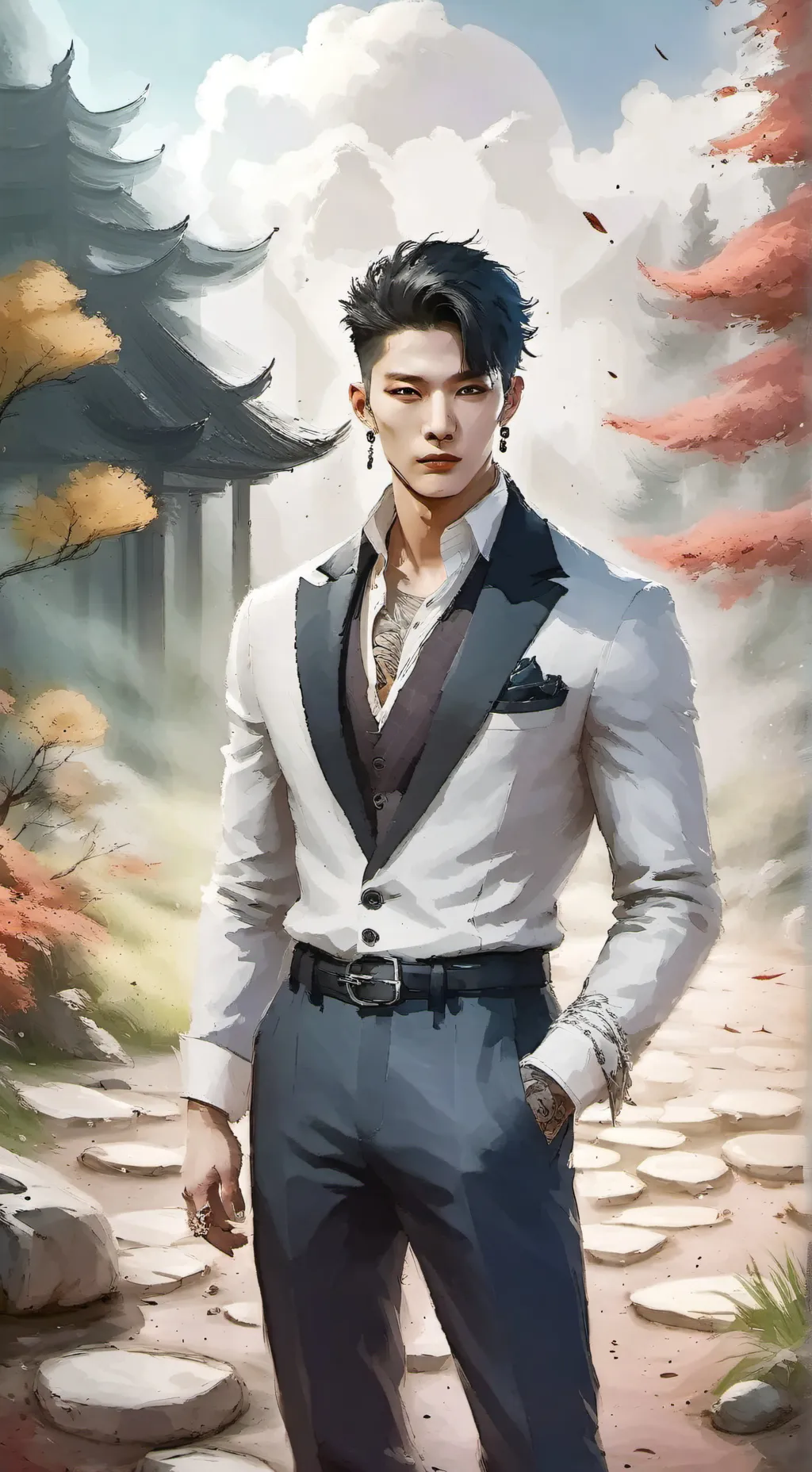 ai character: Jake mafiahusband background