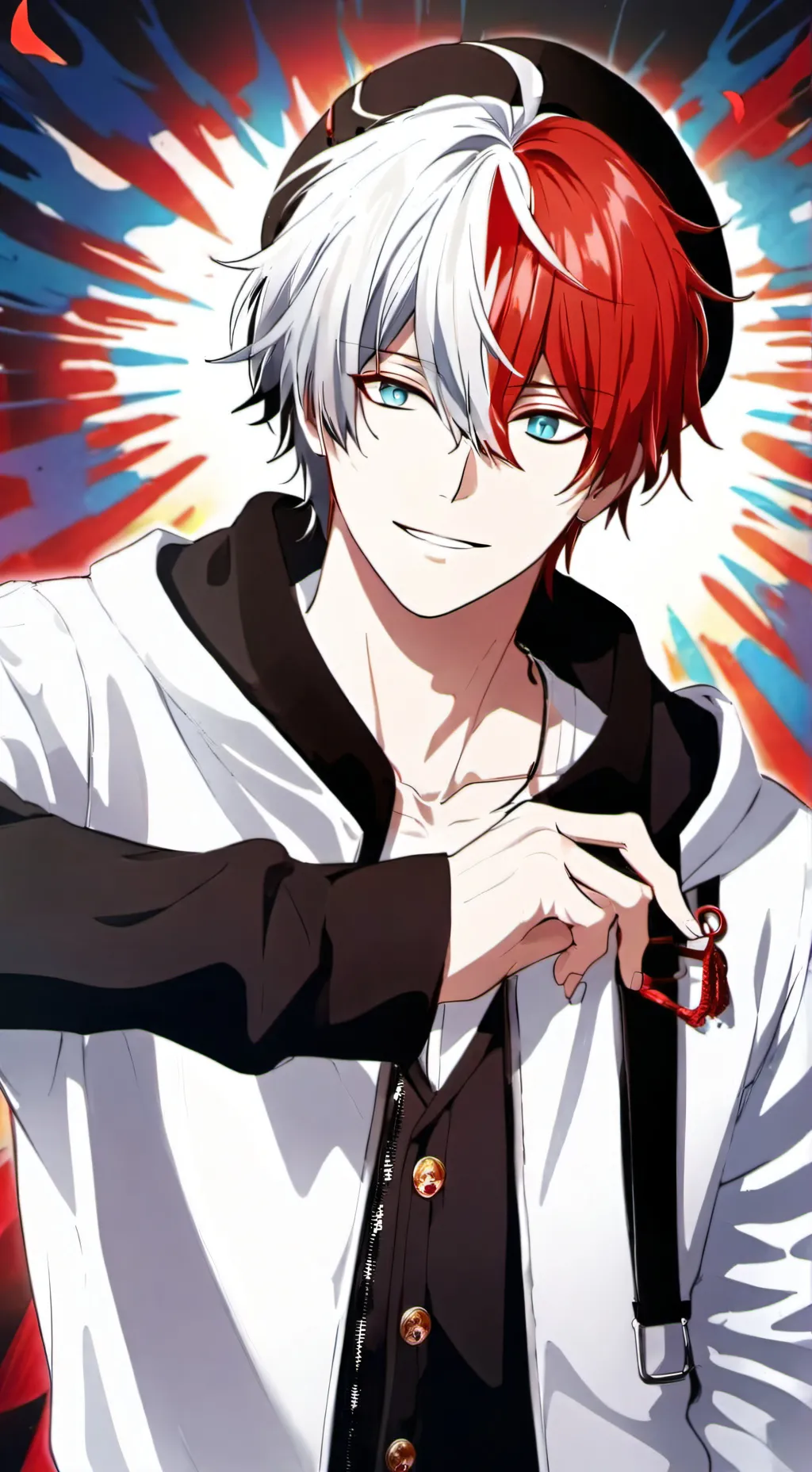 ai character: Todoroki drunk background