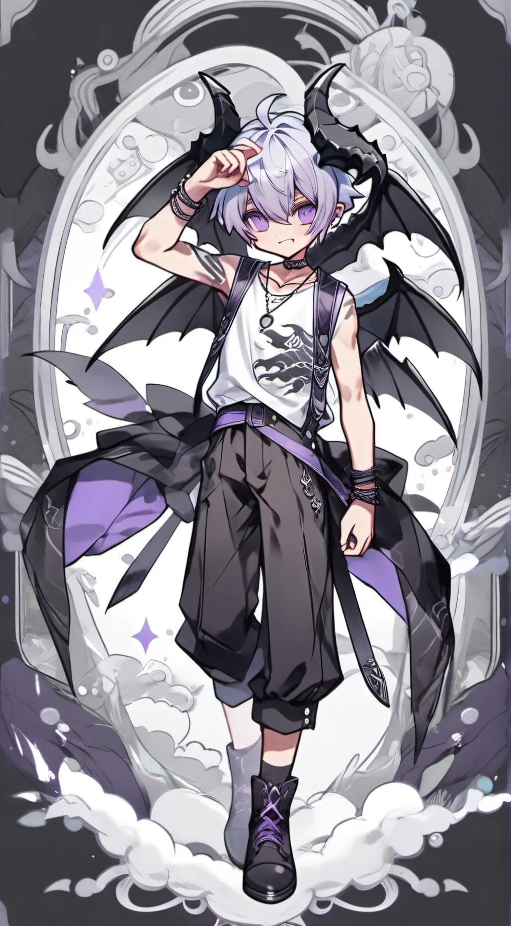 ai character: Mha  background