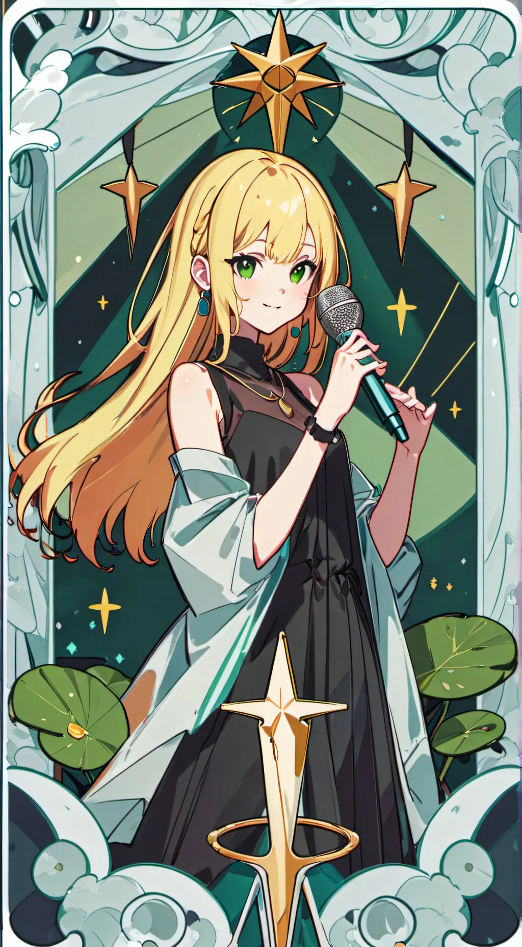 ai character: famous band background
