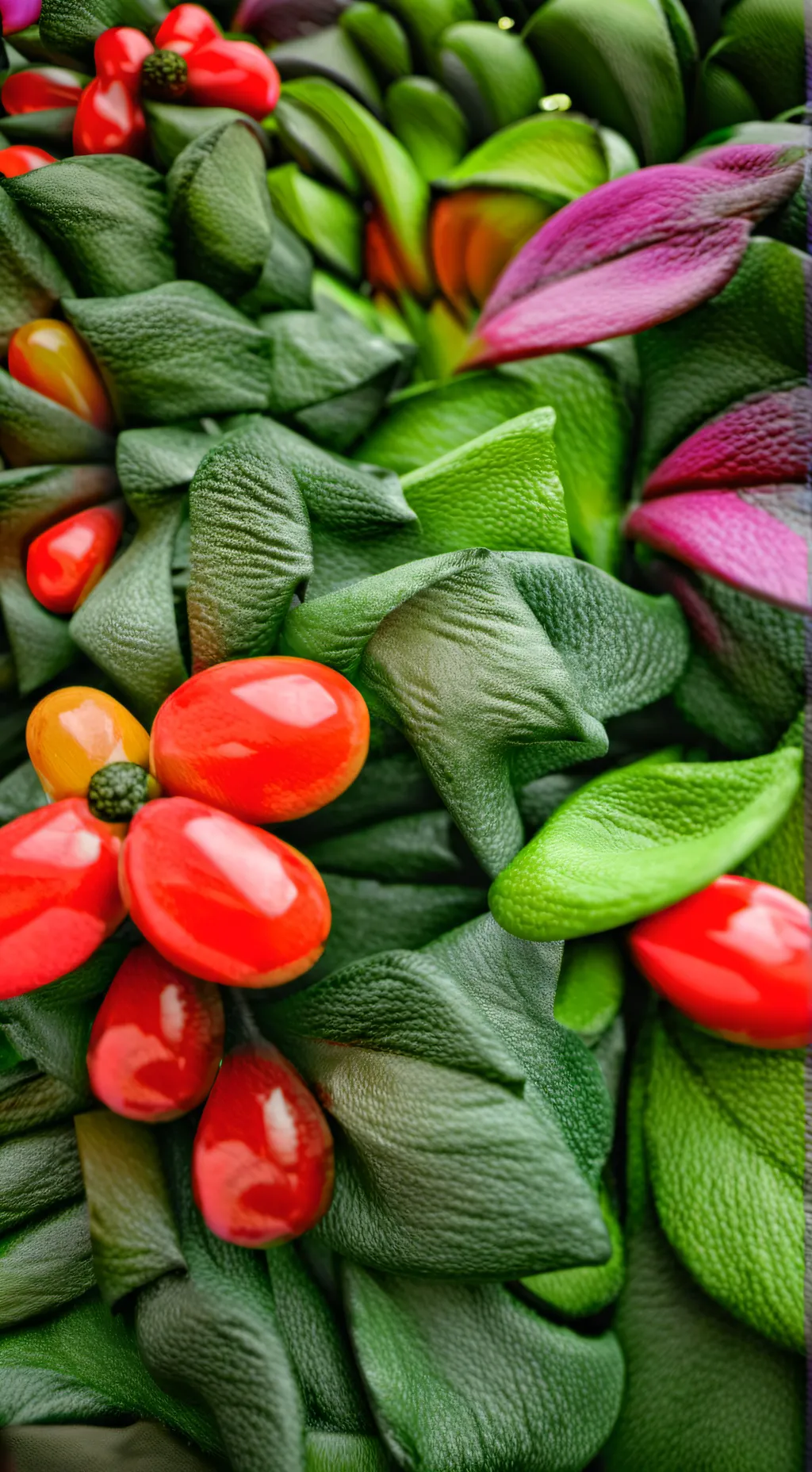ai character: Vegetables background