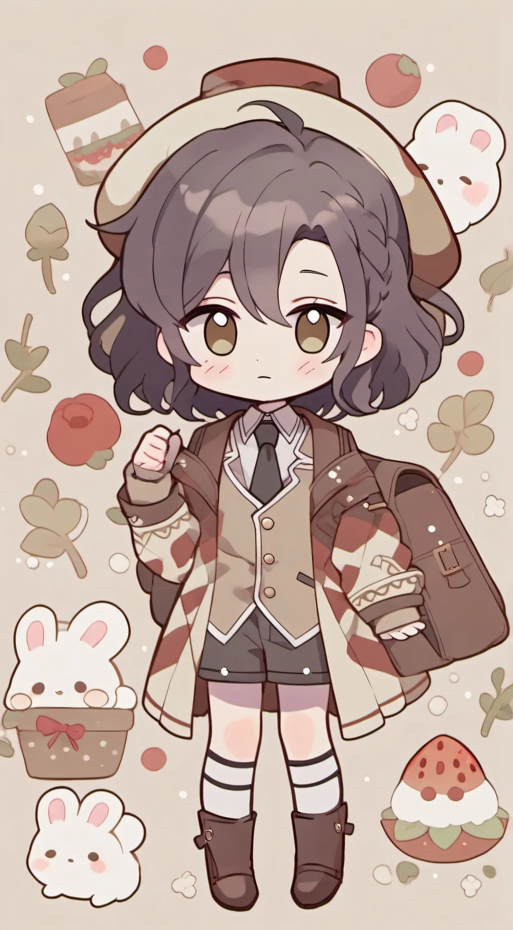 ai character: Mha source chaude background