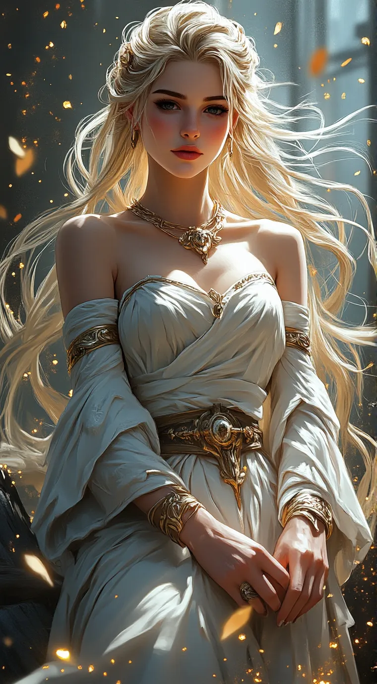 ai character: Dama Dorada background
