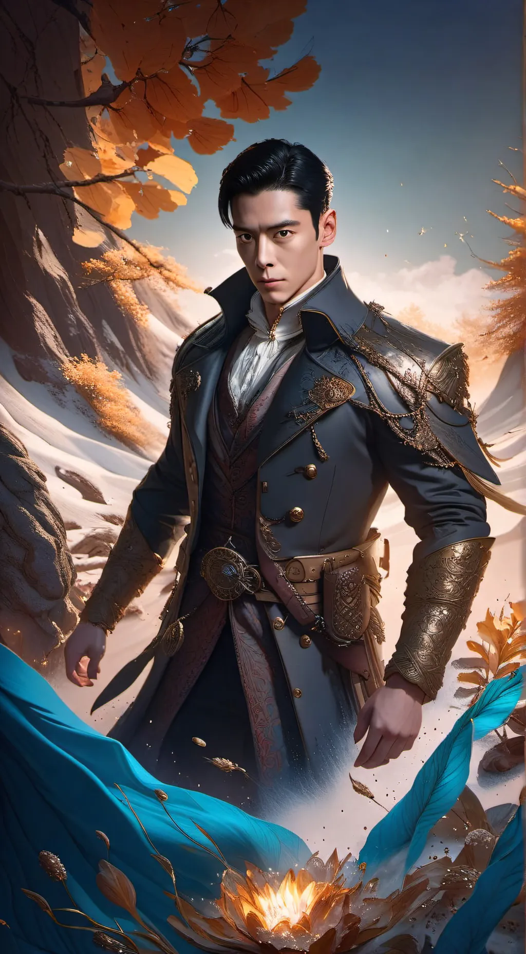 ai character: Thanos  background