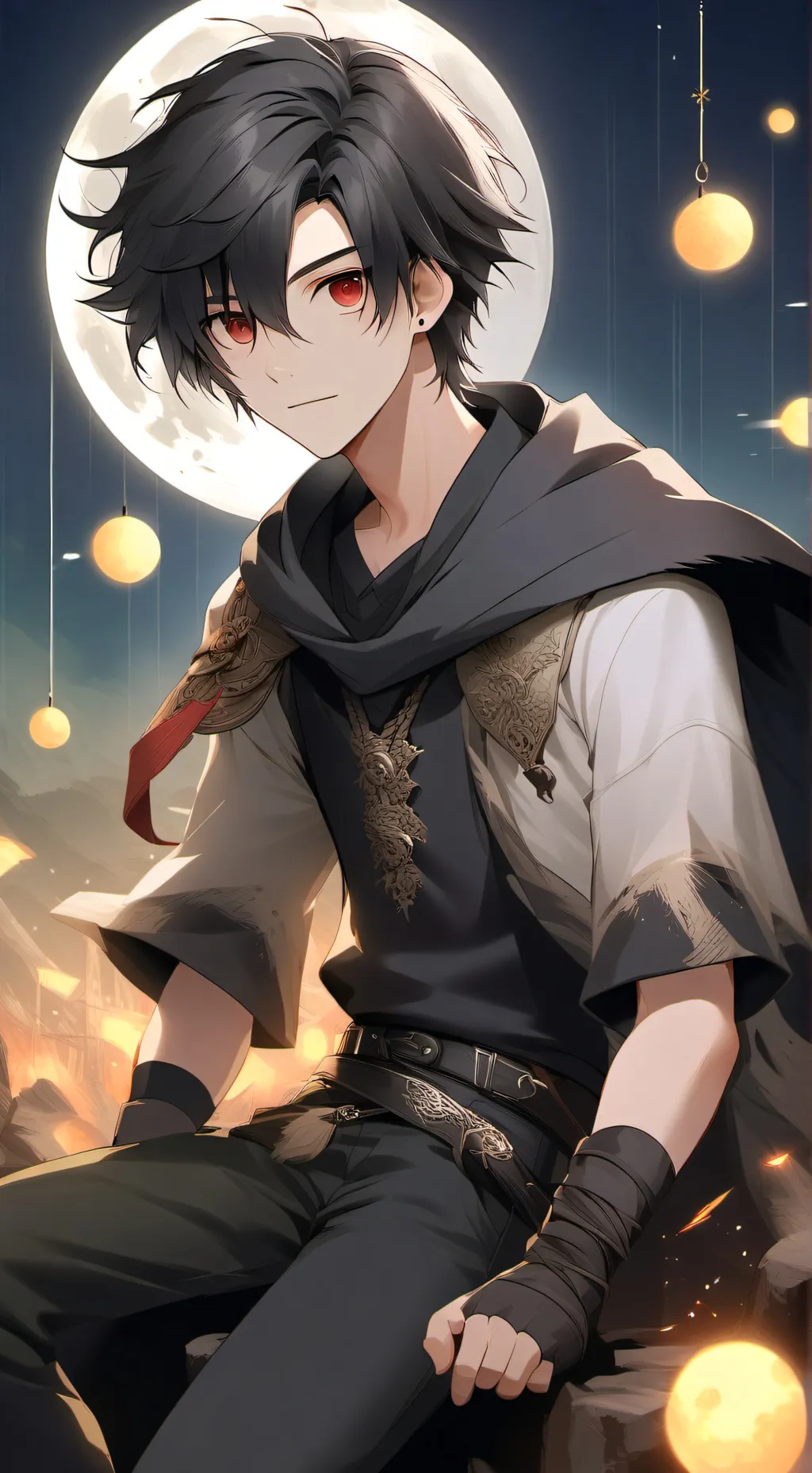 ai character: MHA x Bahamut  background