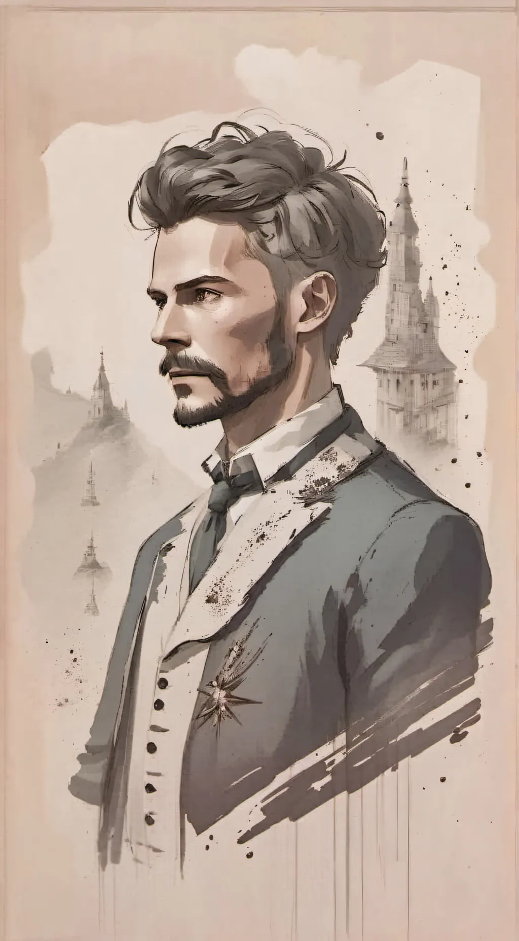 ai character: Wissenschaftler background