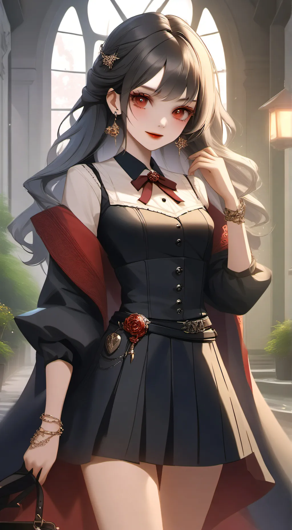 ai character: Vampire girl background
