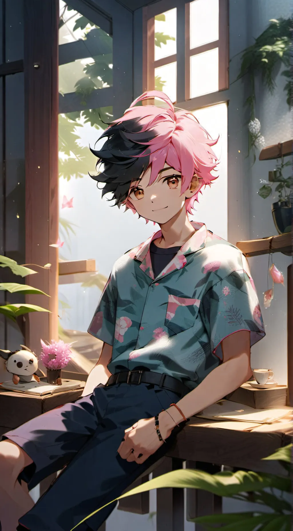 ai character: leo background