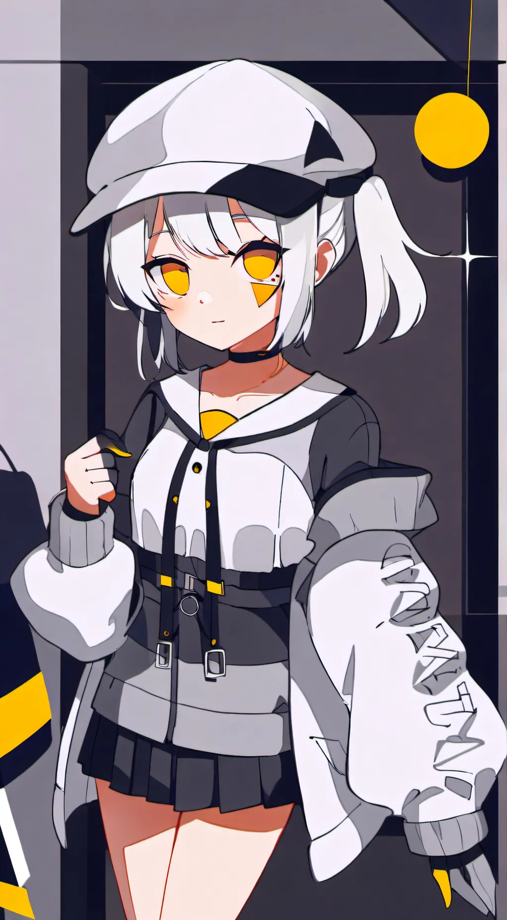 ai character: Shadow milk cookie background