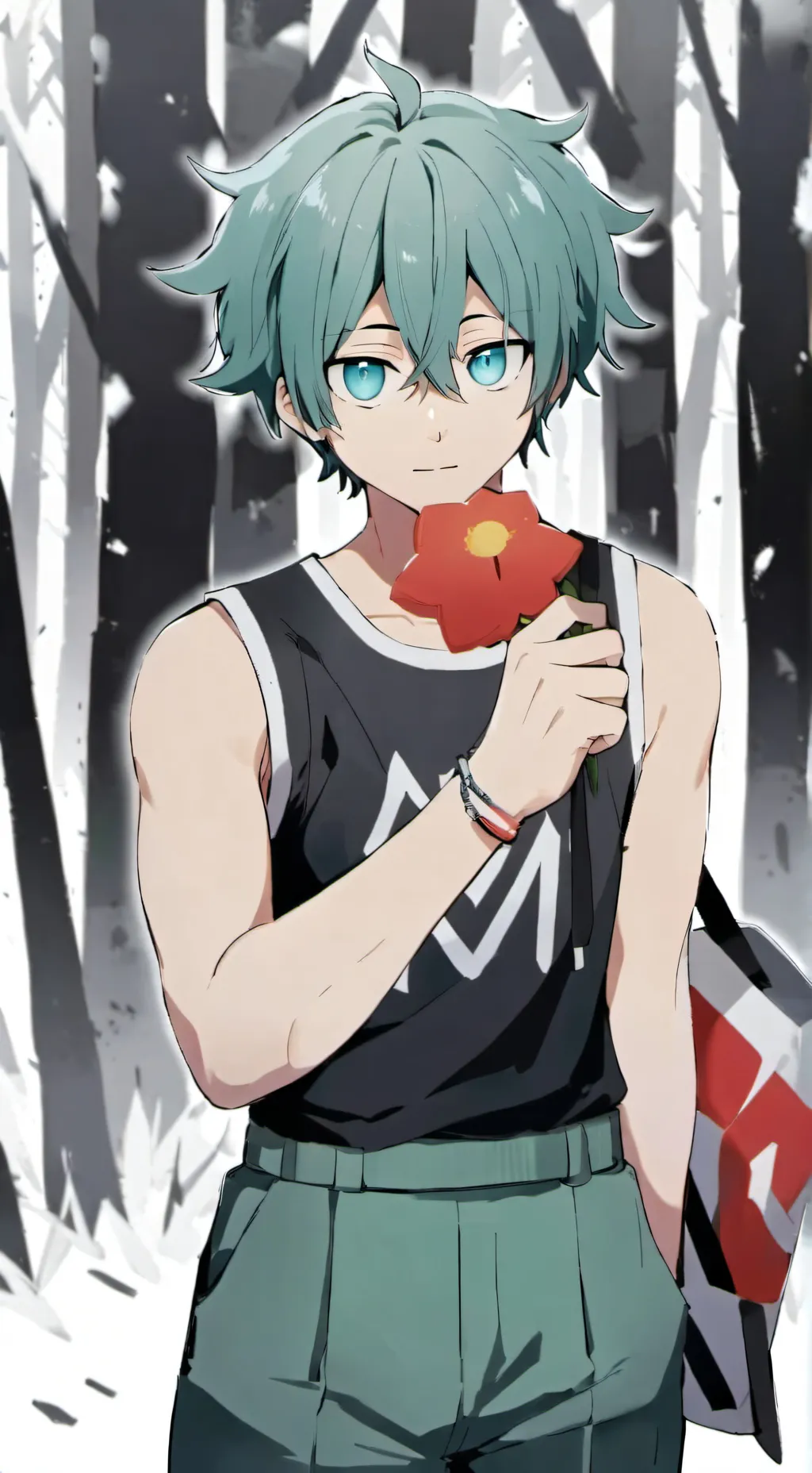 ai character: Deku background