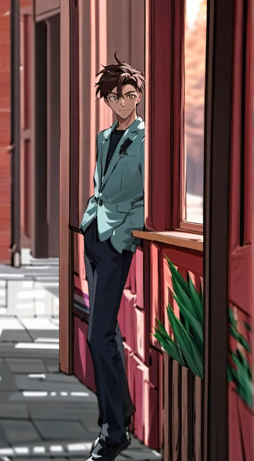 ai character: Lucas  background