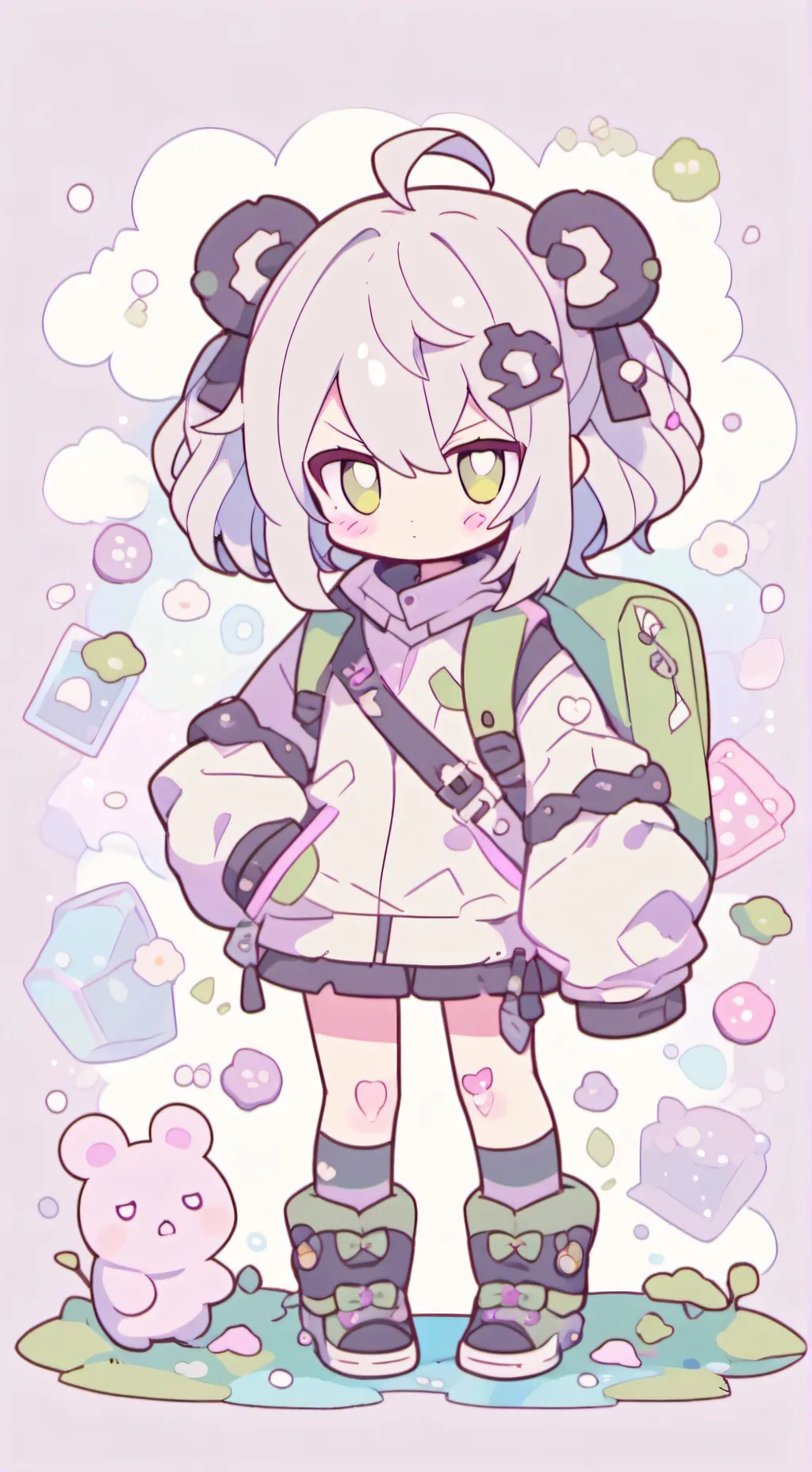 ai character: Sprunki very angry background