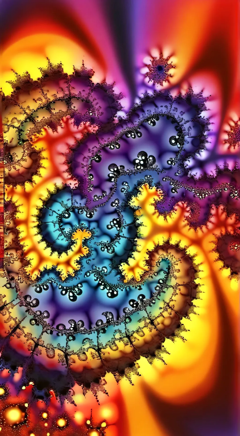 ai character: Mandelbrot Set background