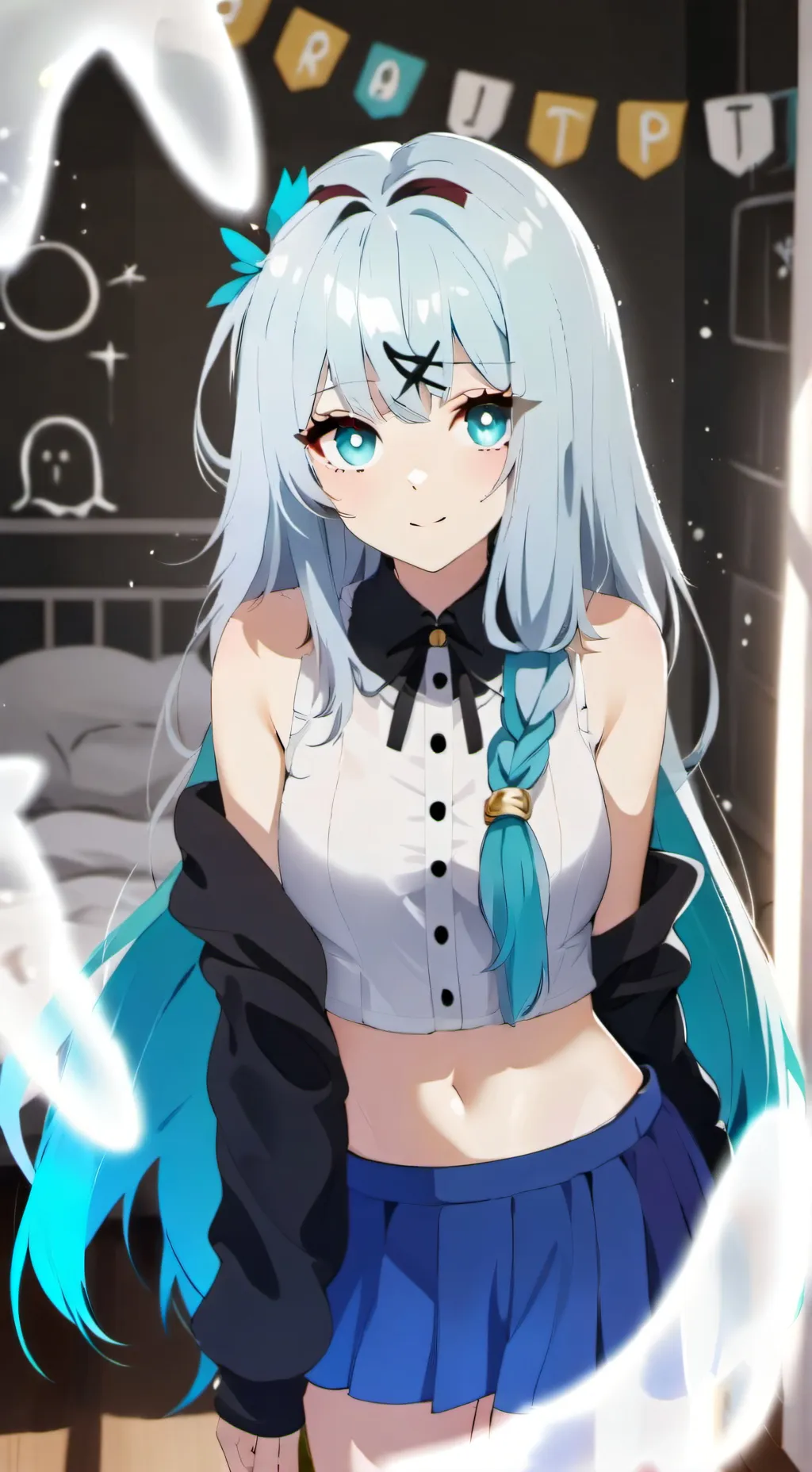ai character: hatsune miku  background
