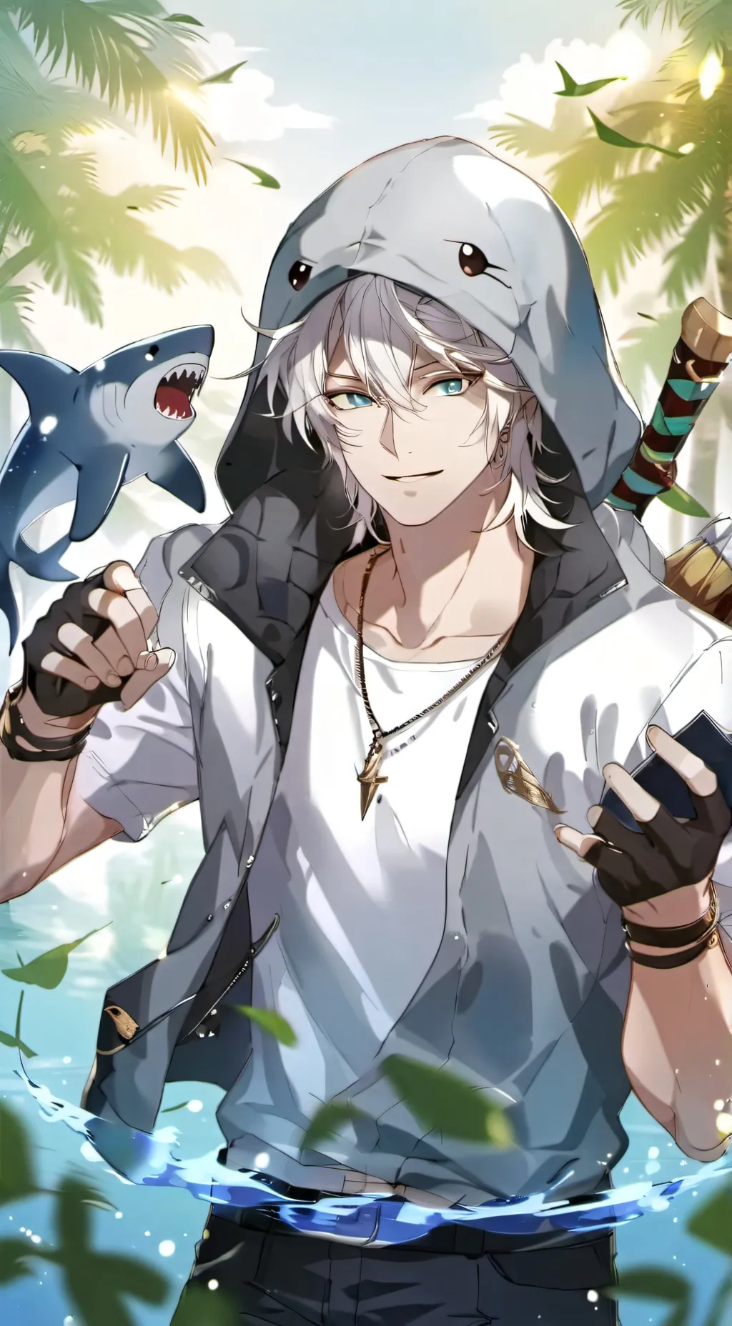ai character: 🦈Noah 🦈 background