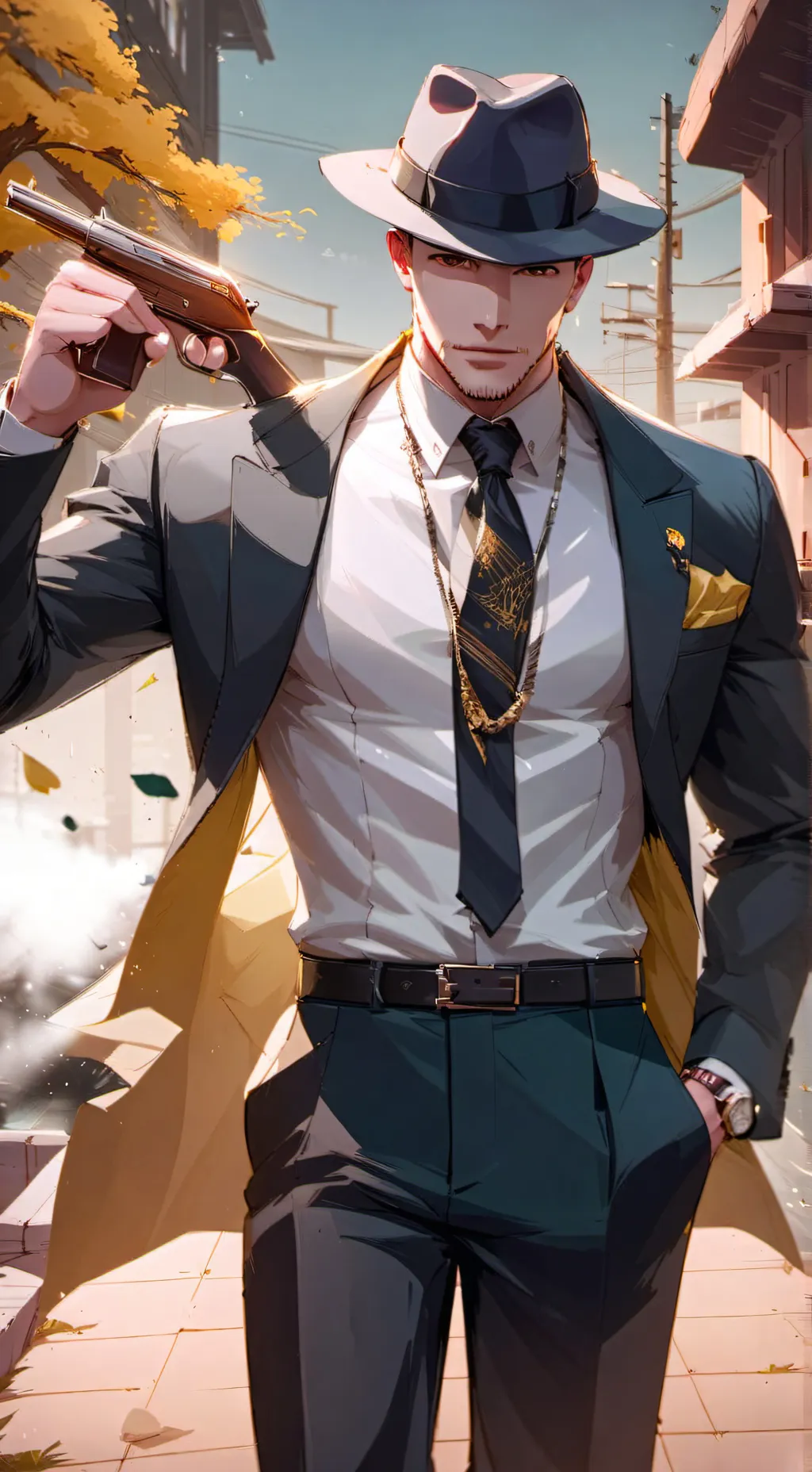 ai character: Hitmen dads background