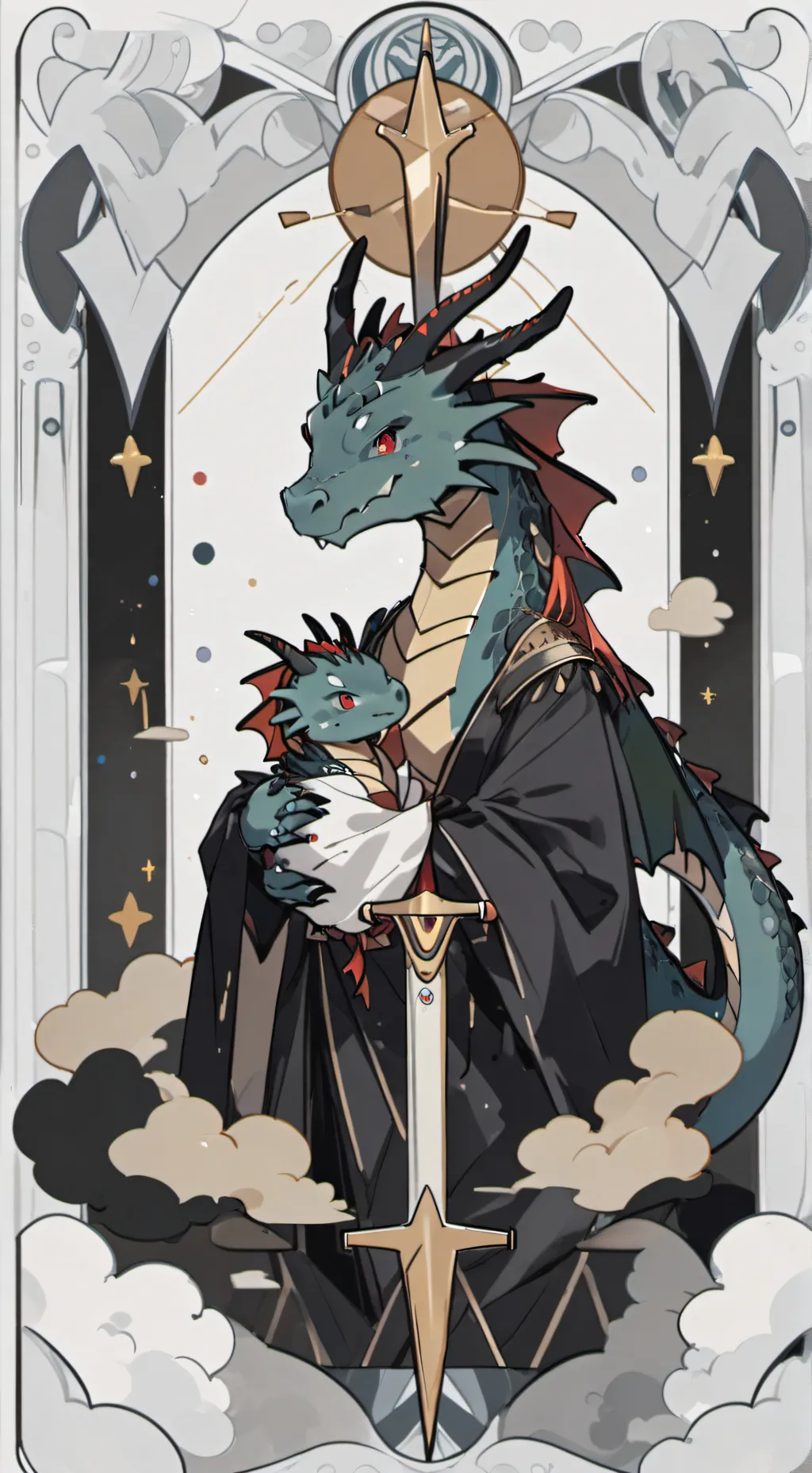 ai character: 𝐝𝐫𝐚𝐠𝐨𝐧 𝐦𝐨𝐦 background