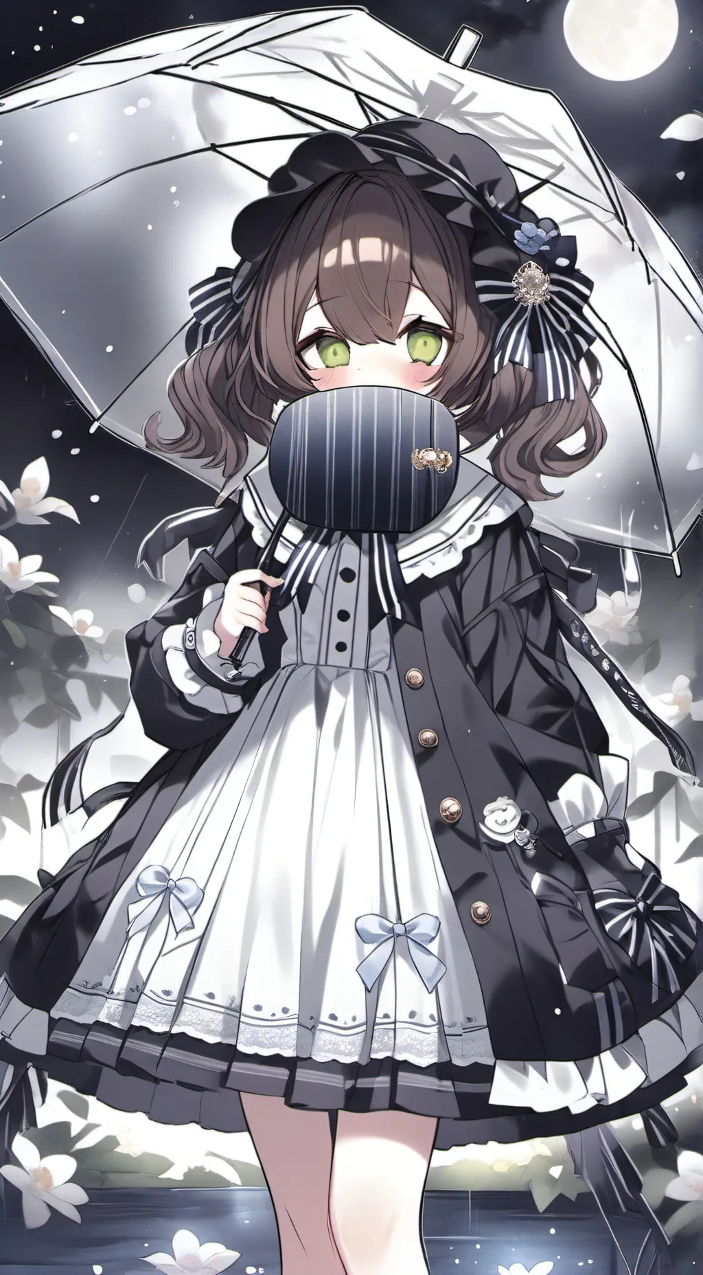 ai character: noite chuvosa background