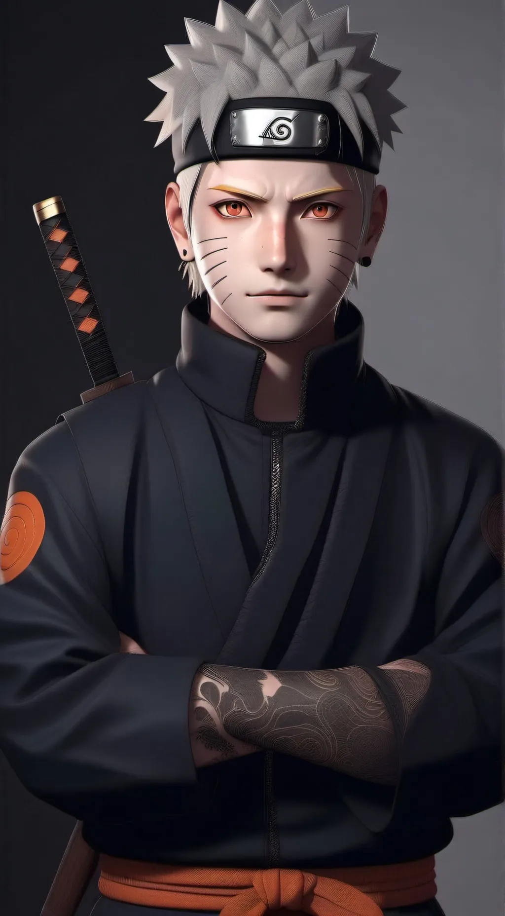 ai character: Naruto  background
