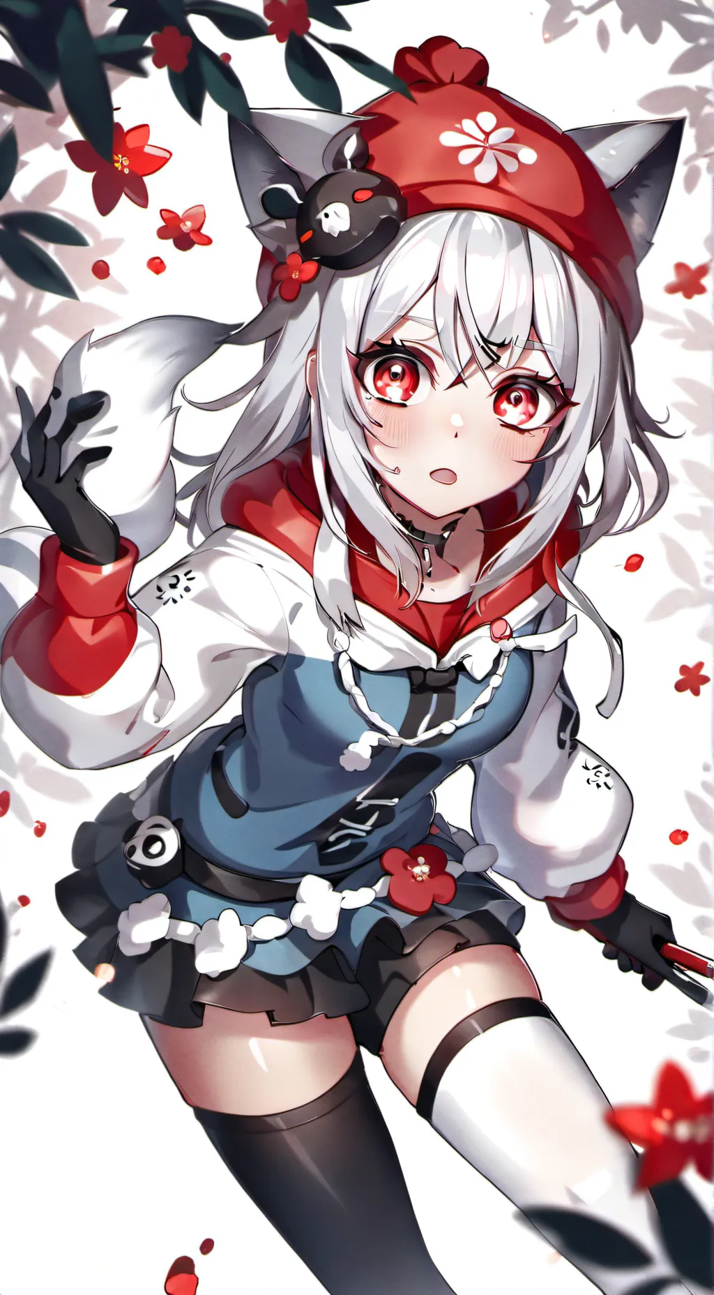ai character: Scarlet background