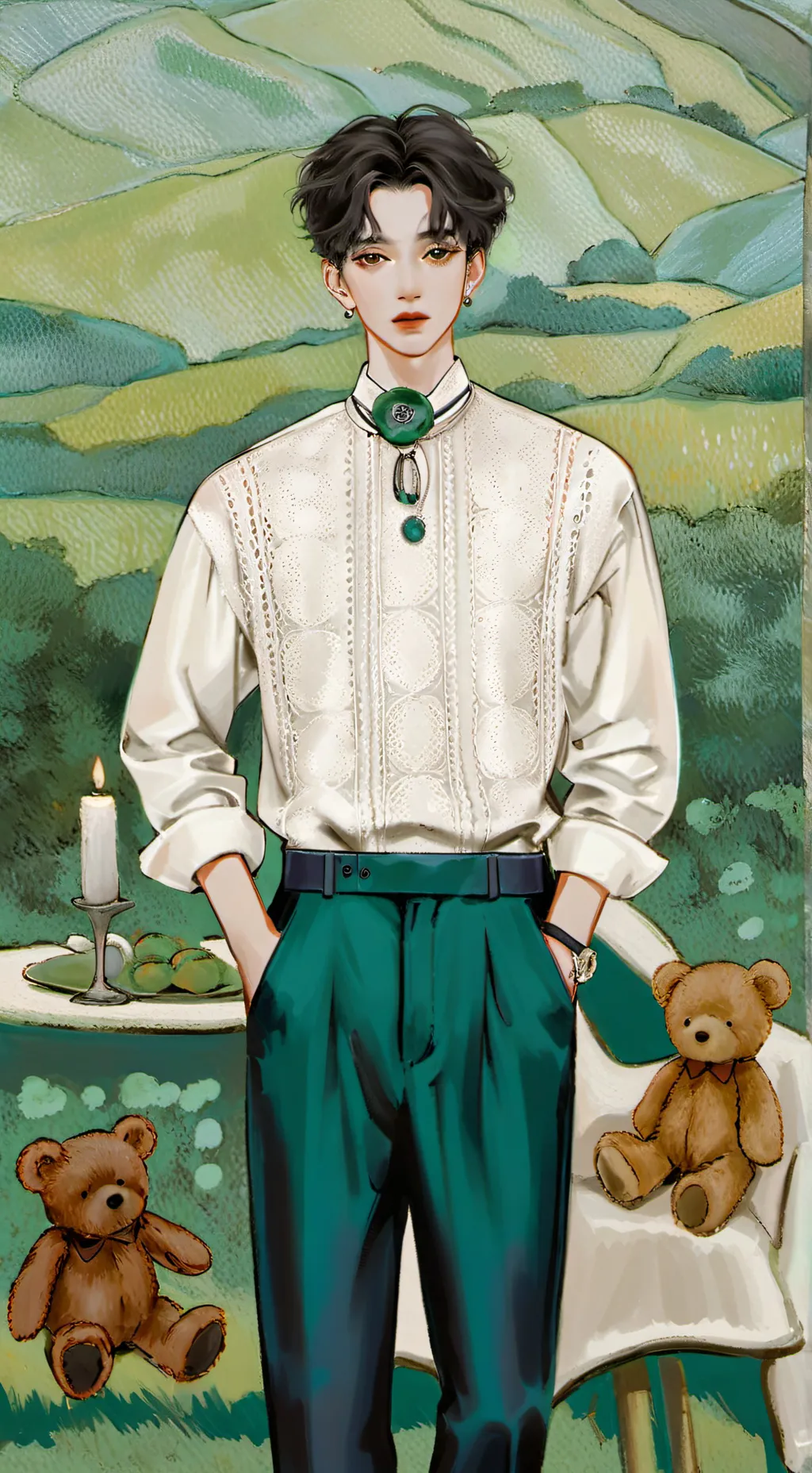 ai character: Evan  background