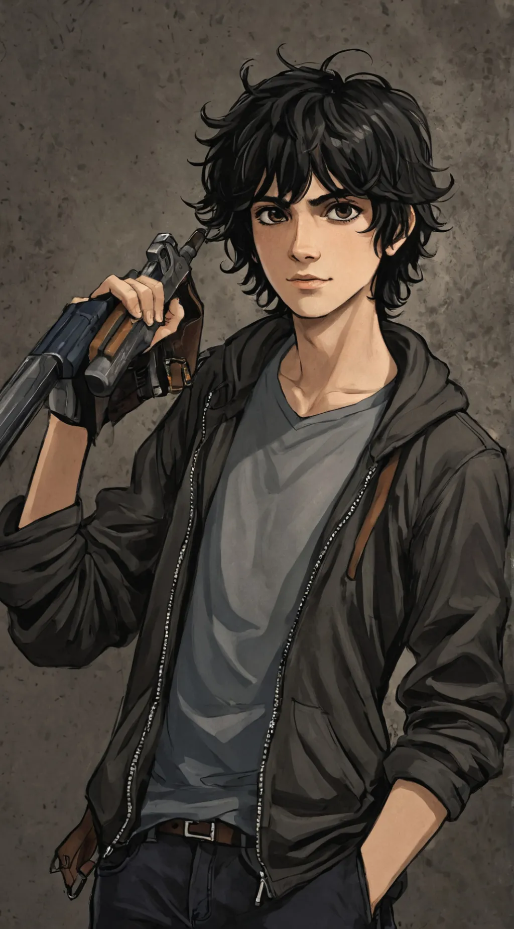 ai character: Solangelo  background