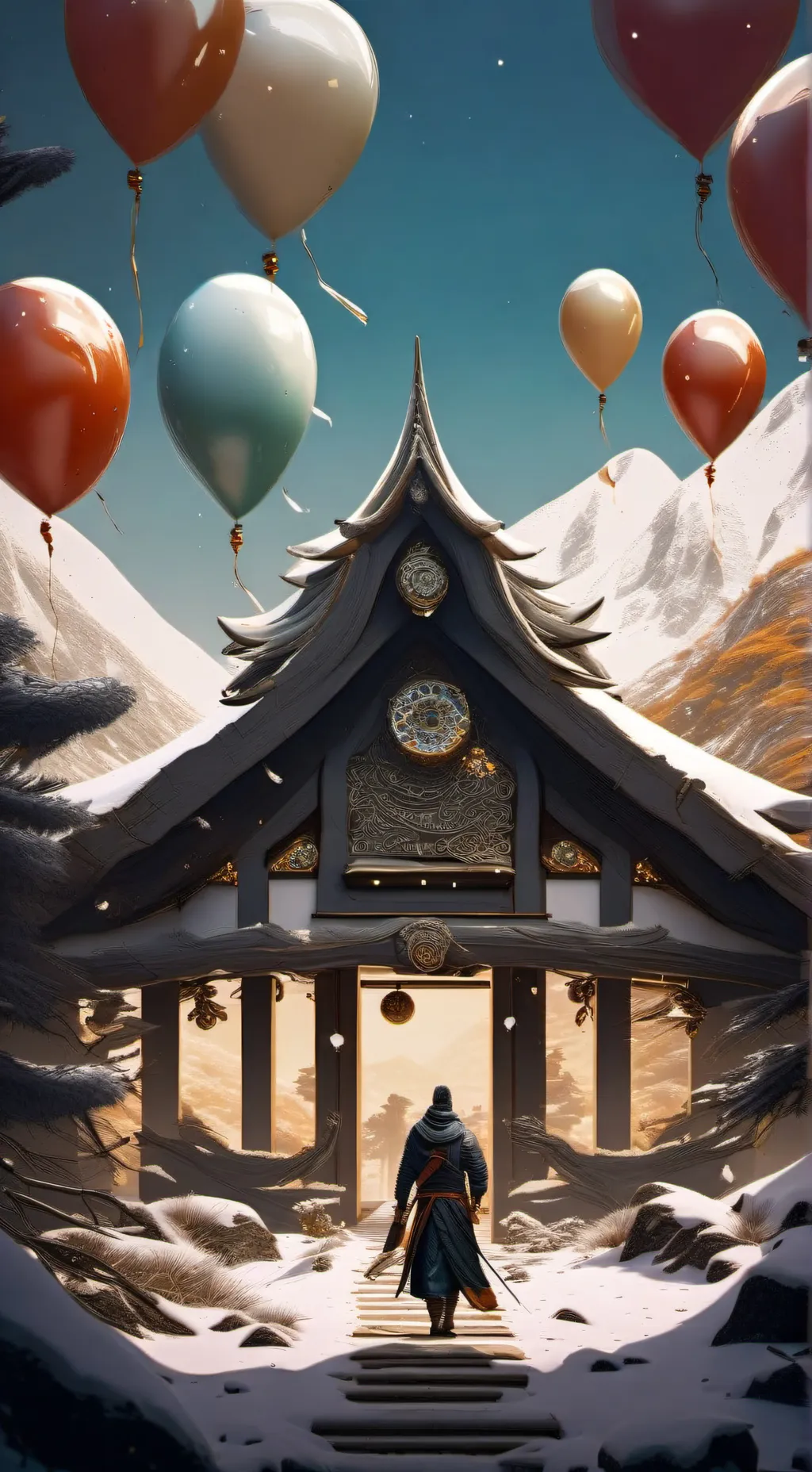 ai character: birthday background