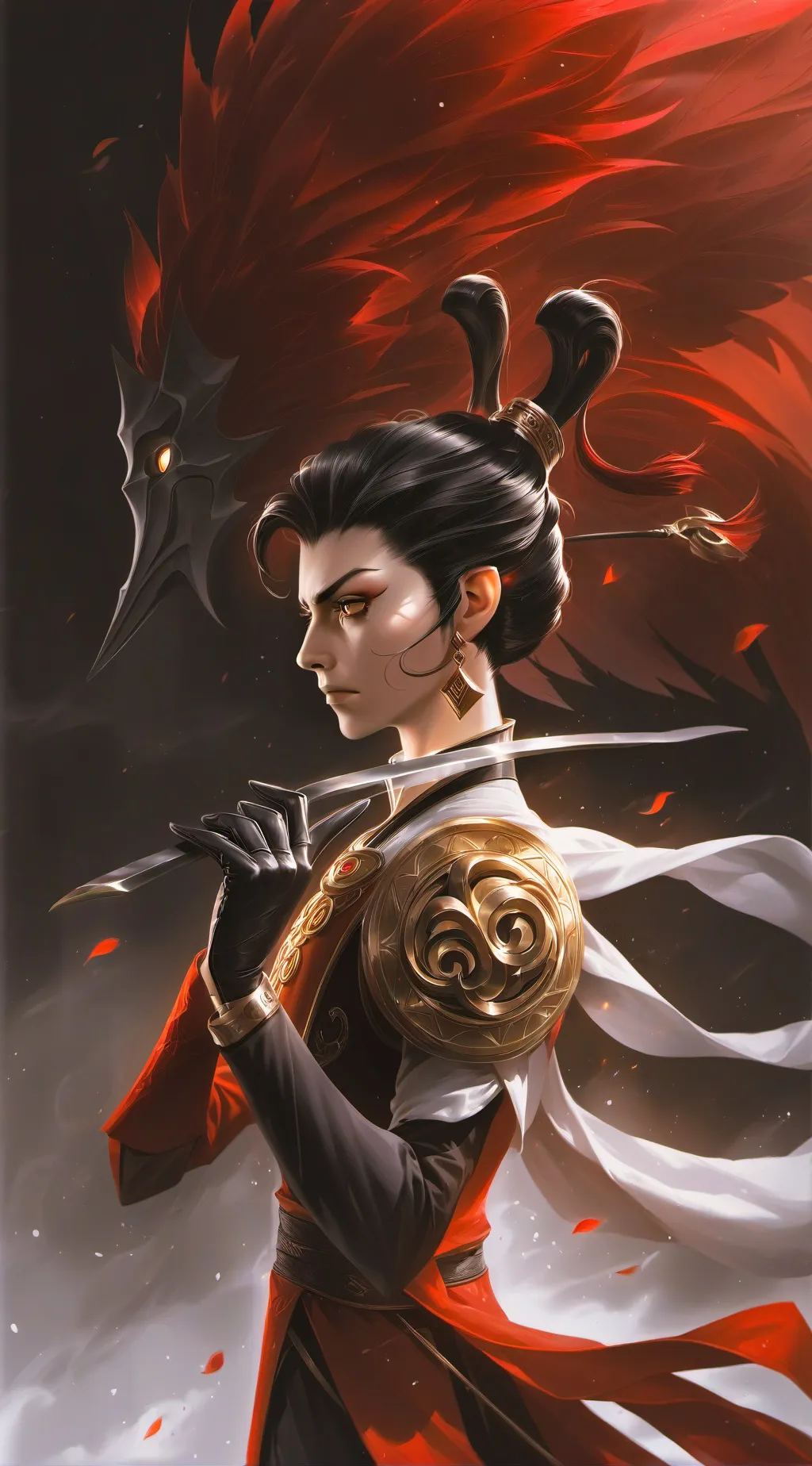 ai character: ninja background
