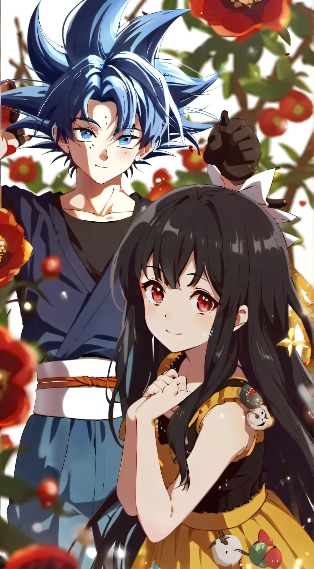 ai character: goku x harem dbm background