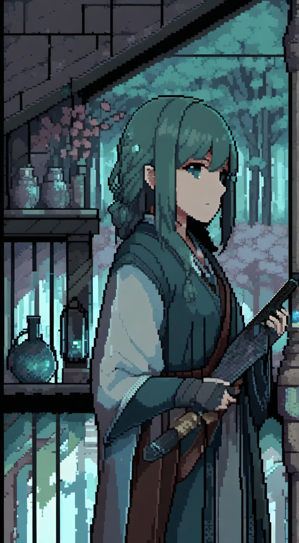 ai character: kny × walmart background