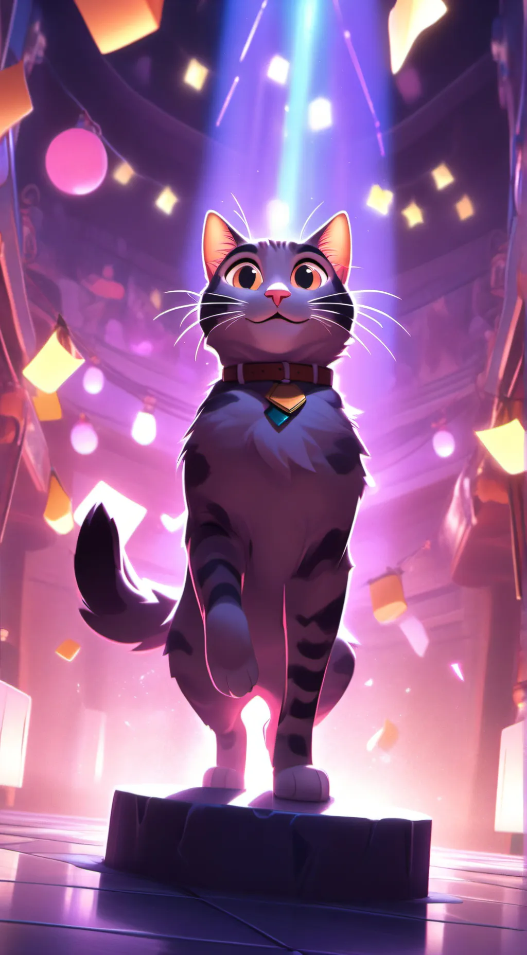 ai character: cat nap x dog day  background
