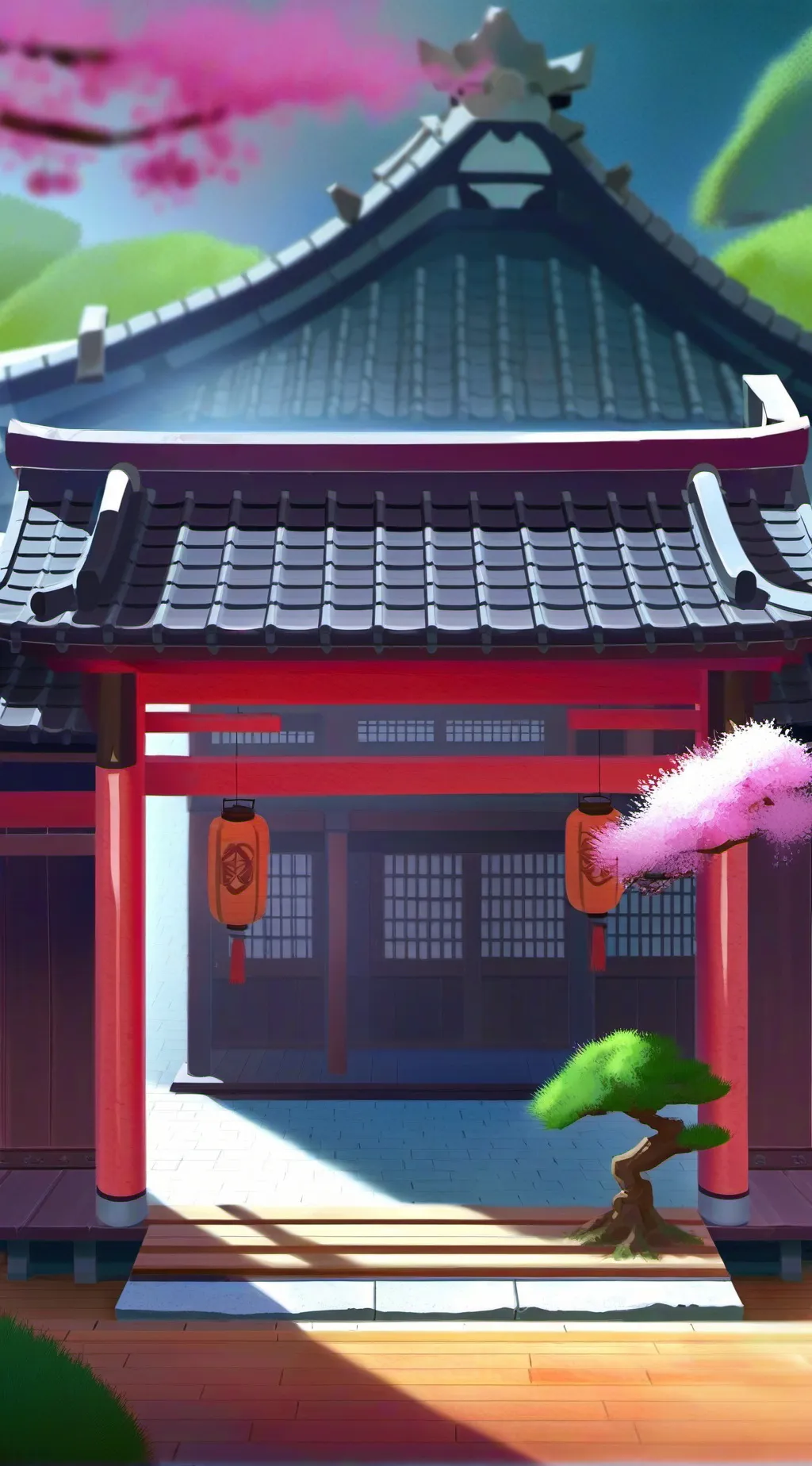 ai character: Shogun and signora background