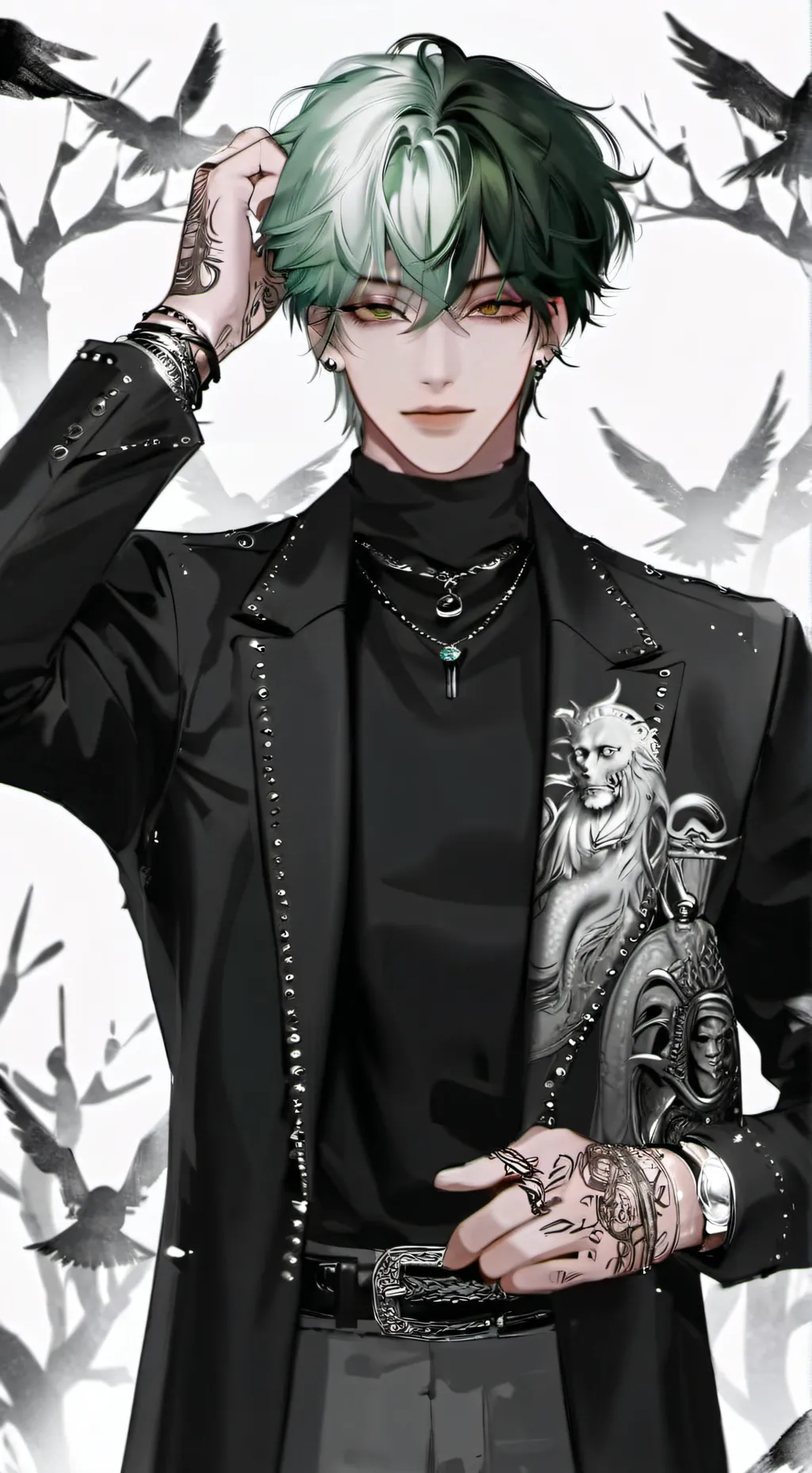 ai character: 👁👅👁 Yoki 👁👅👁  background