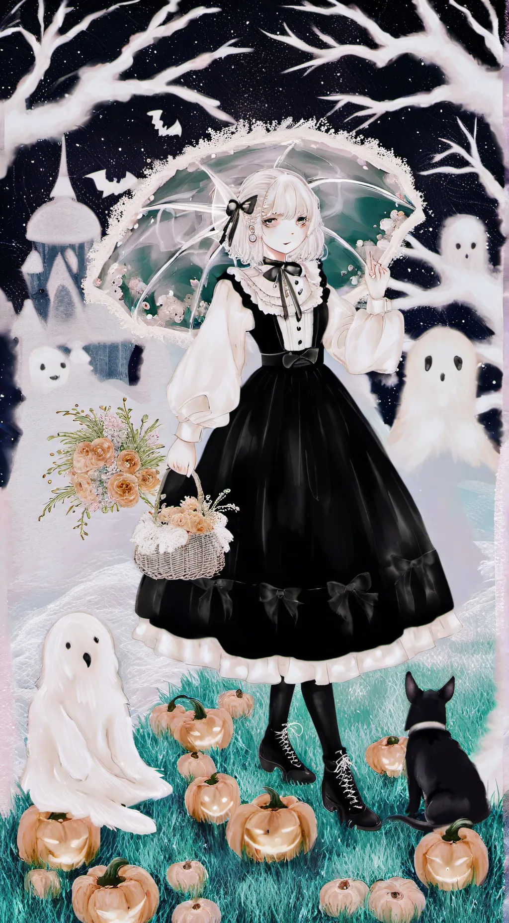 ai character: Mha Halloween! (?? background