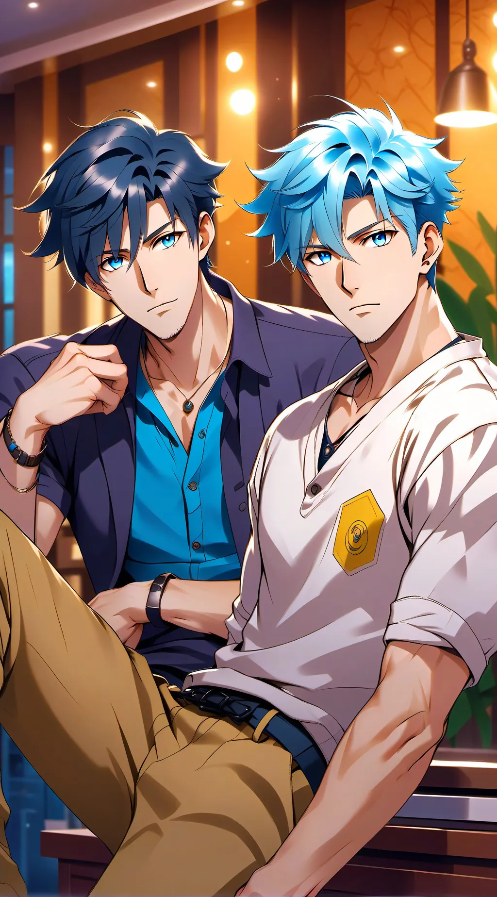 ai character: Naoki y Sei background