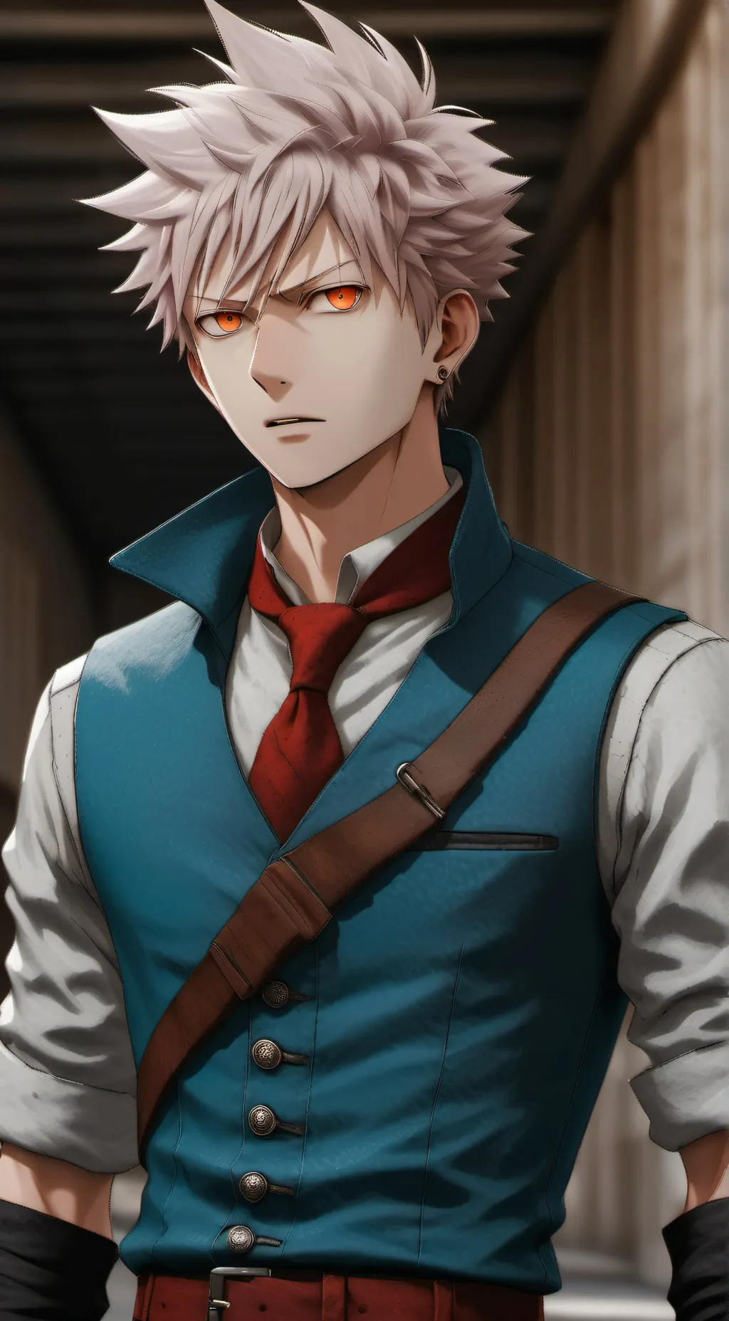 ai character: bakugo  background