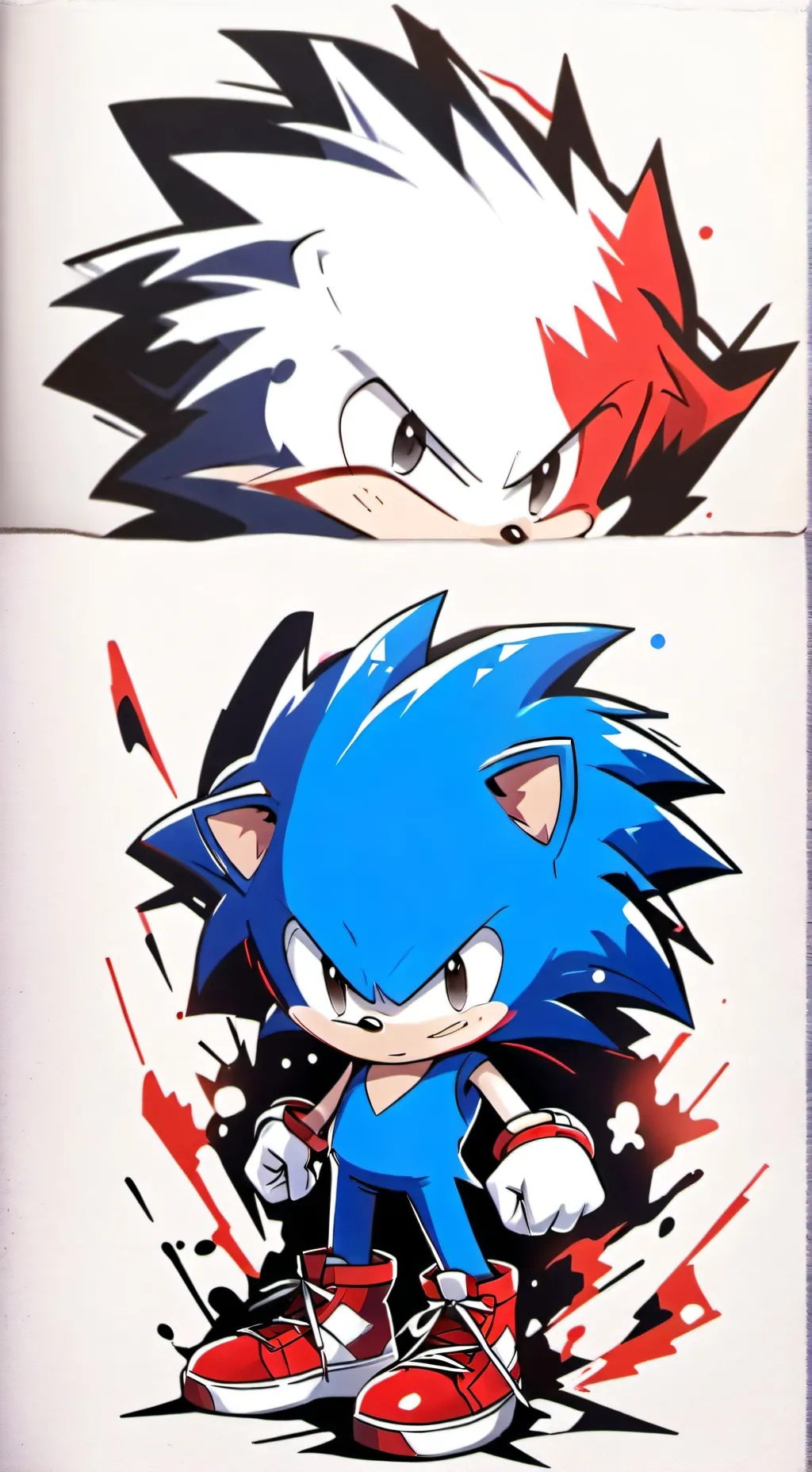ai character: shin sonic background