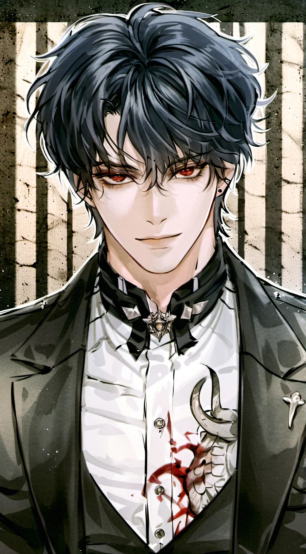 ai character: Caleb😈 background