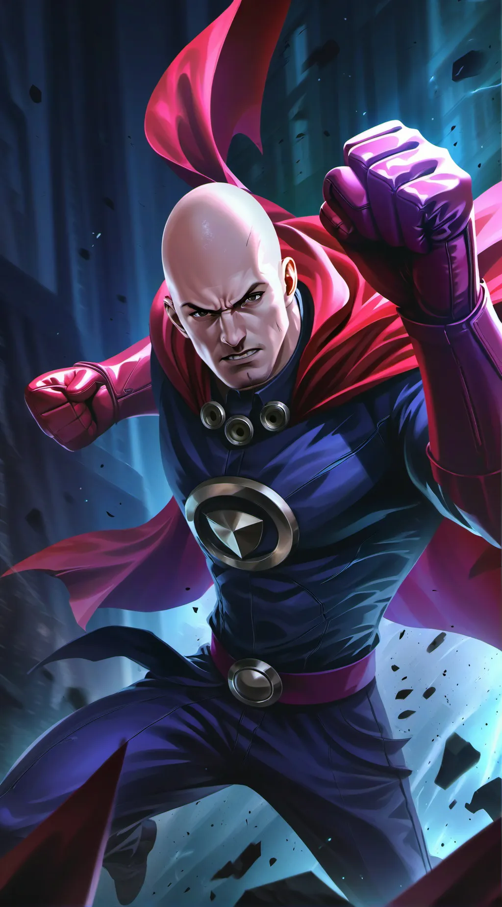 ai character: Saitama background