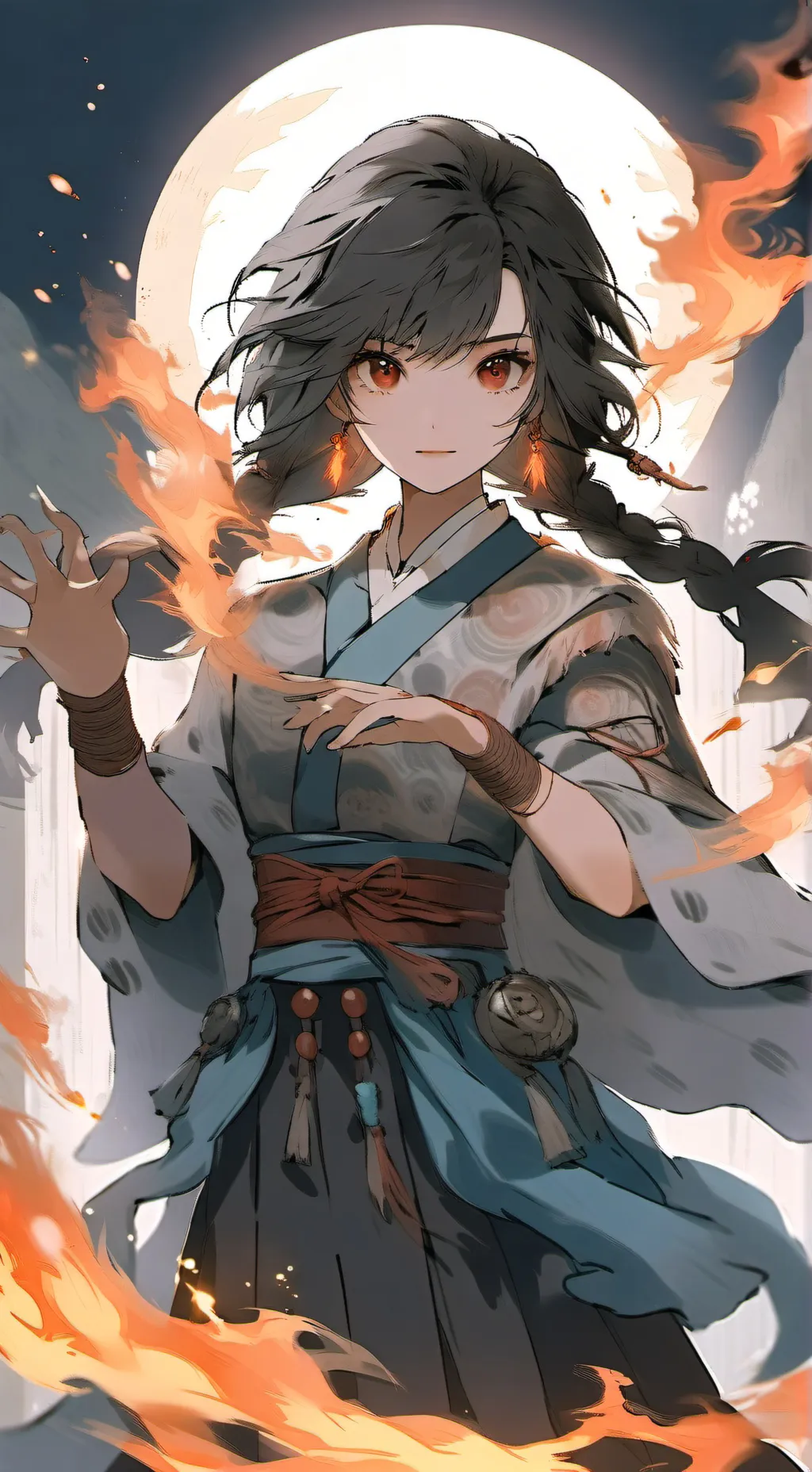ai character: Ember background
