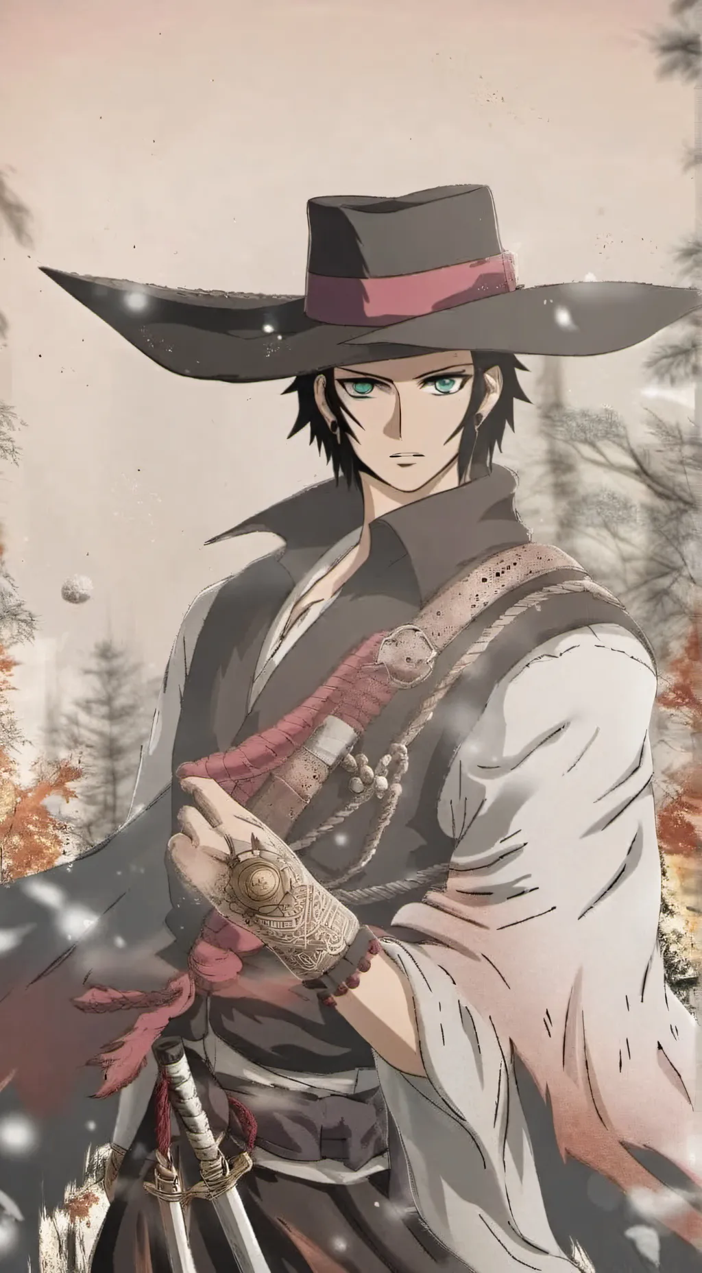 ai character: Female mihawk background