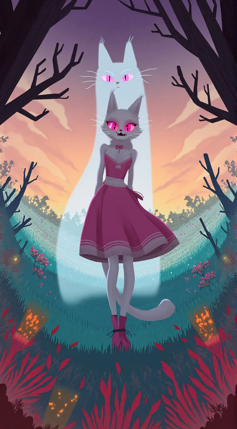 ai character: nightmare land background