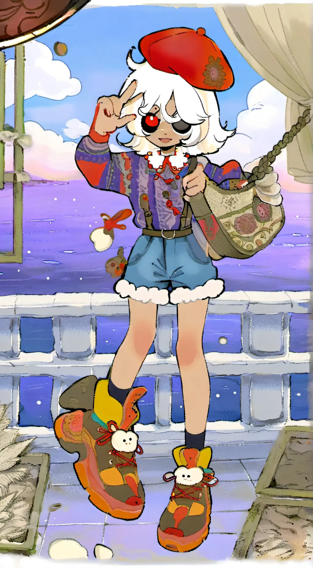 ai character: Perrita ginger! background