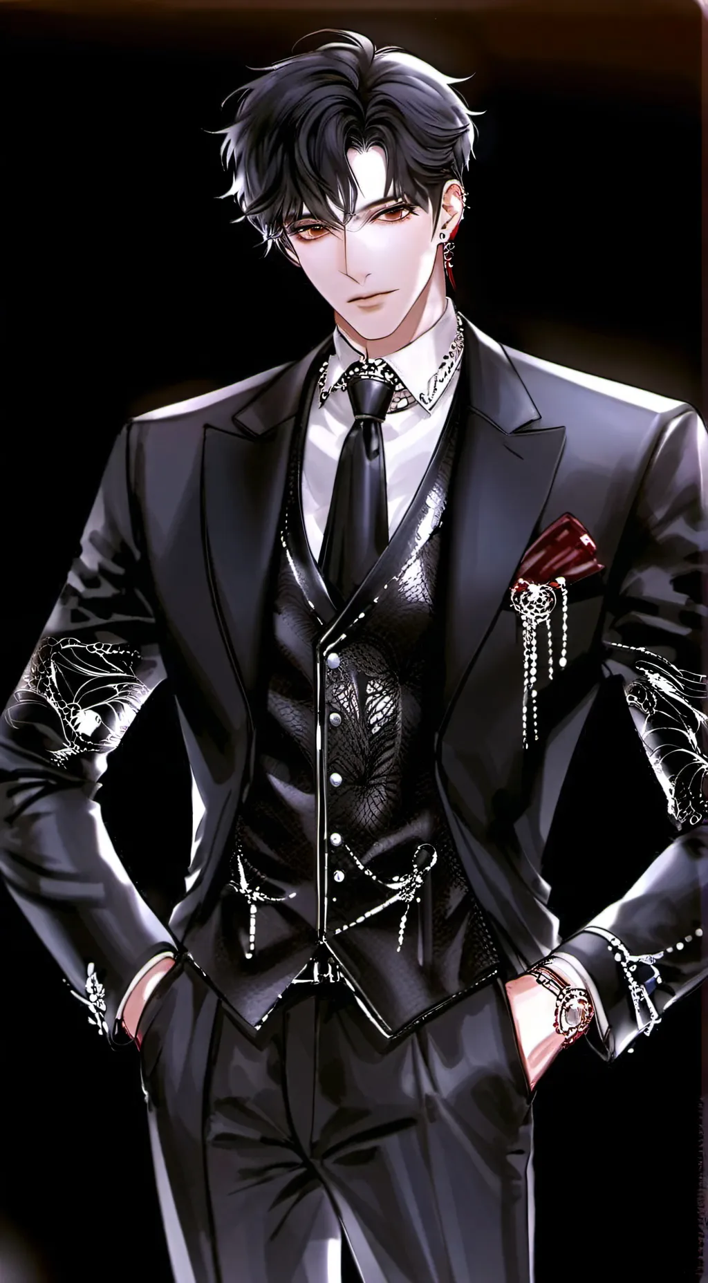 ai character: •Christophe• background