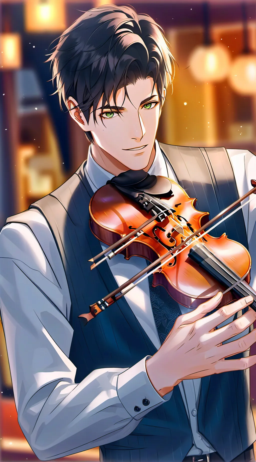 ai character: Emmanuel  background