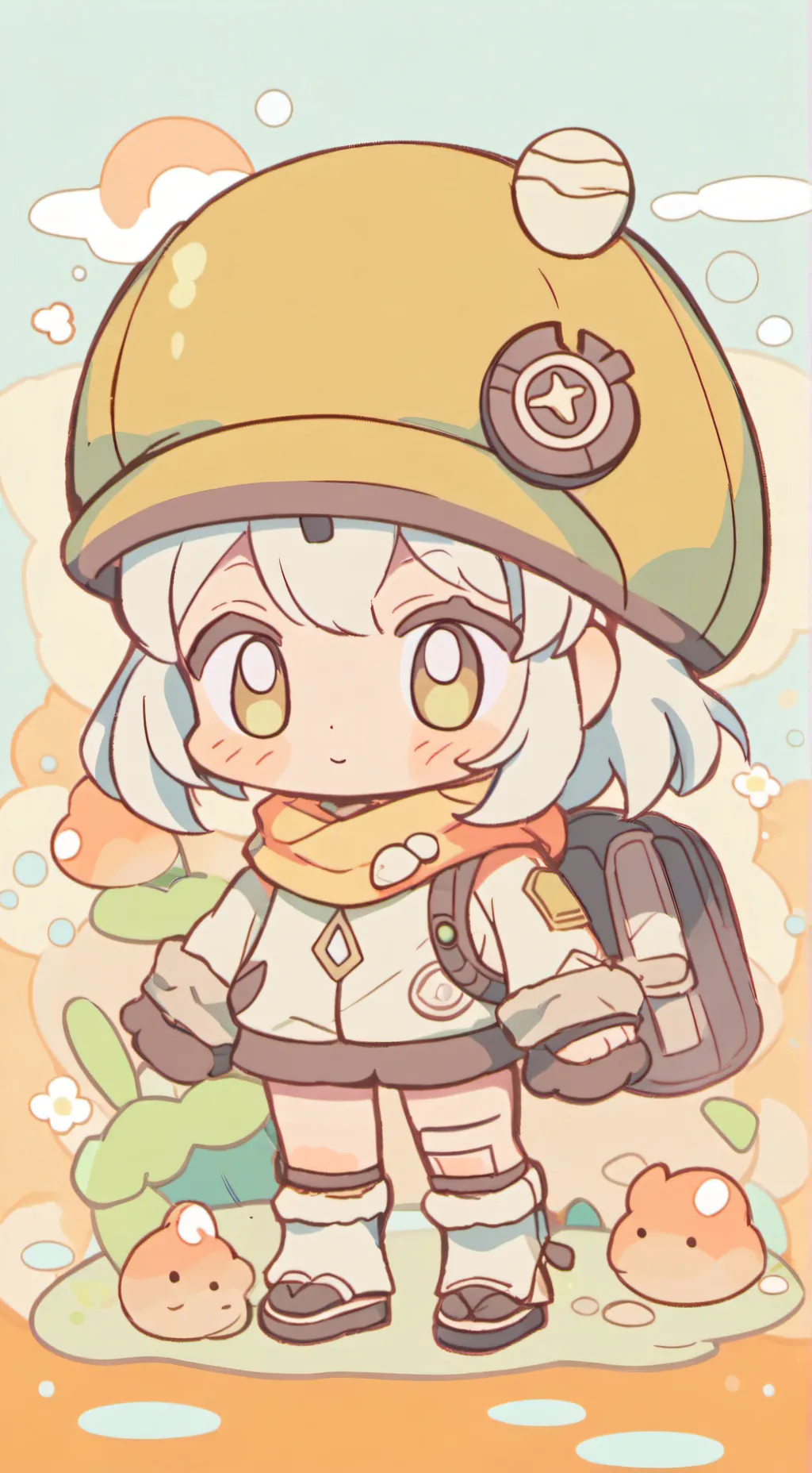 ai character: CAVE DIVER SHELLY background